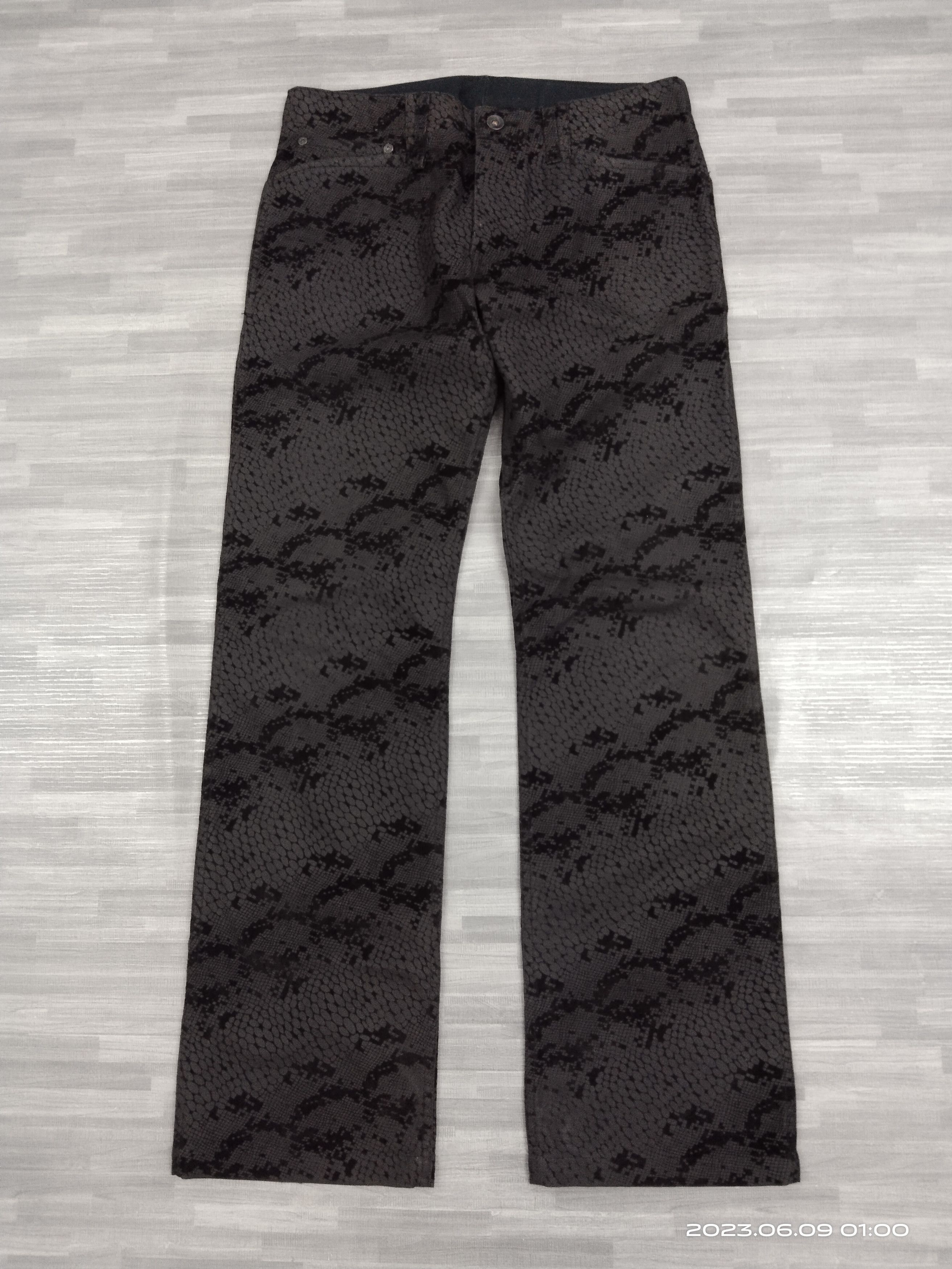 Jun Takahashi INSANE 90s🔥JUNMEN SNAKE MOTIF MADE IN JAPAN DENIM PANTS Size US 29 - 2 Thumbnail