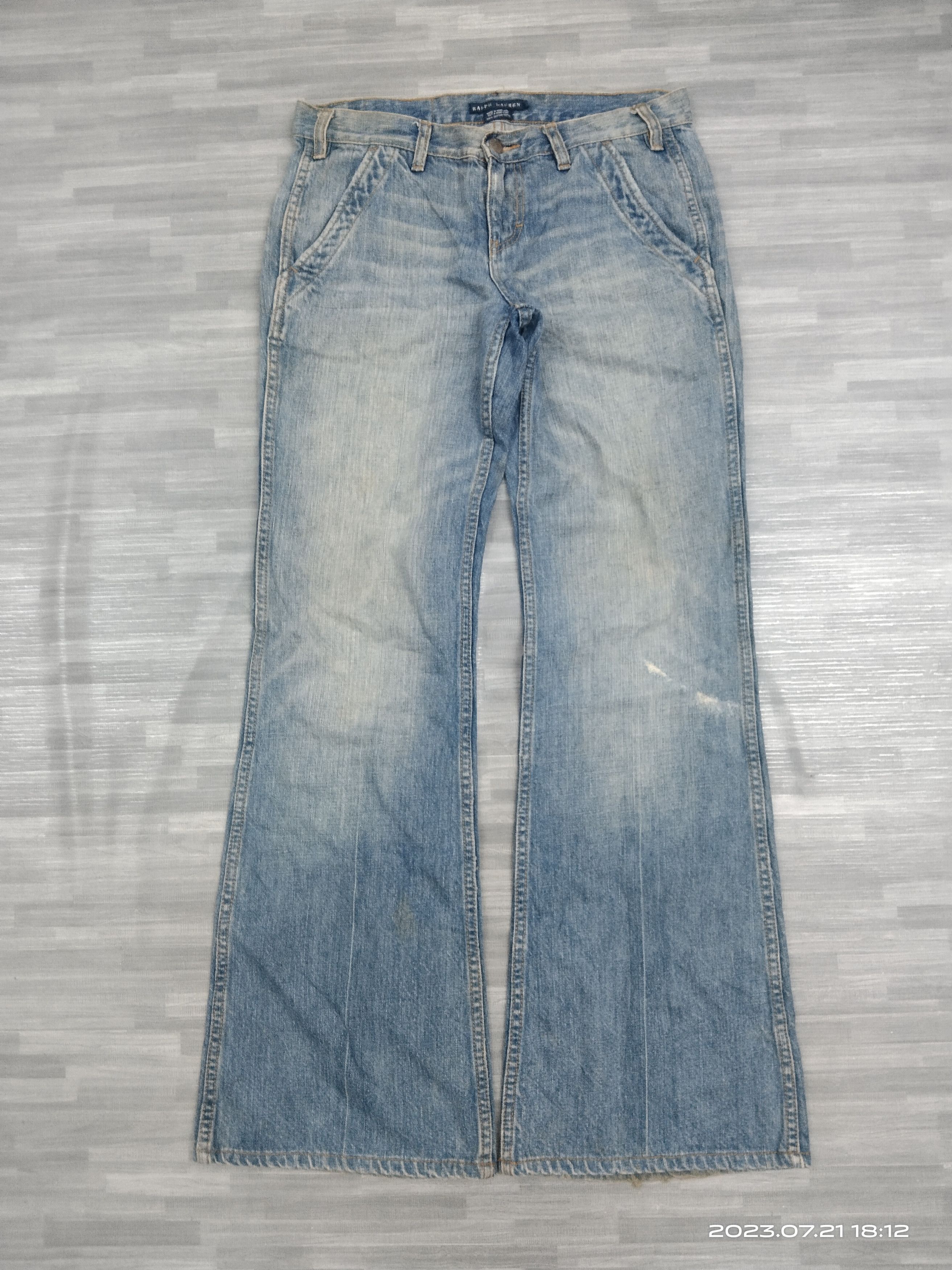 Ralph Lauren SiCK FLARE RALPH LAUREN DENIN PANTS Size US 30 / EU 46 - 2 Thumbnail