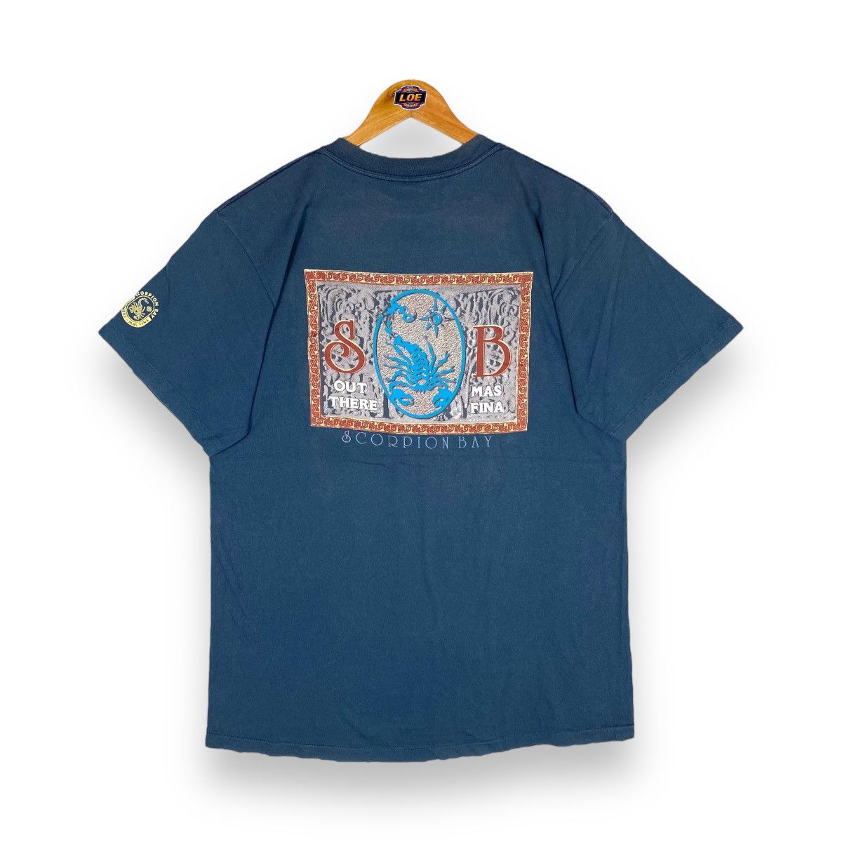 Vintage Vintage 90's SCORPION BAY Out There Mas Fina Surf Tee Size US L / EU 52-54 / 3 - 1 Thumbnail