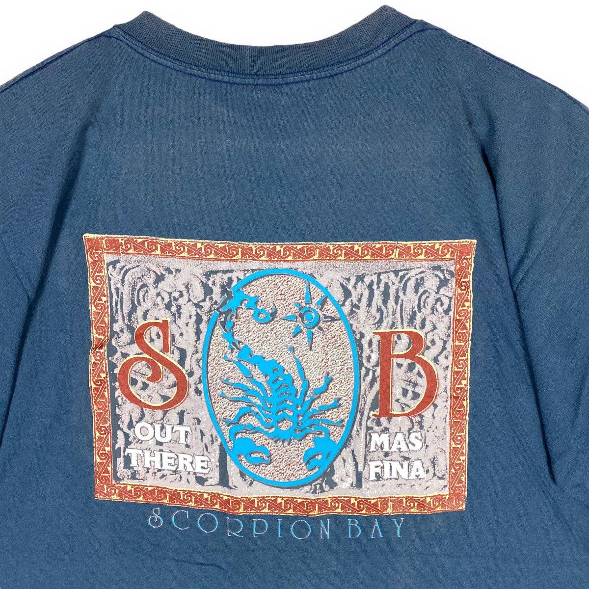 Vintage Vintage 90's SCORPION BAY Out There Mas Fina Surf Tee Size US L / EU 52-54 / 3 - 2 Thumbnail