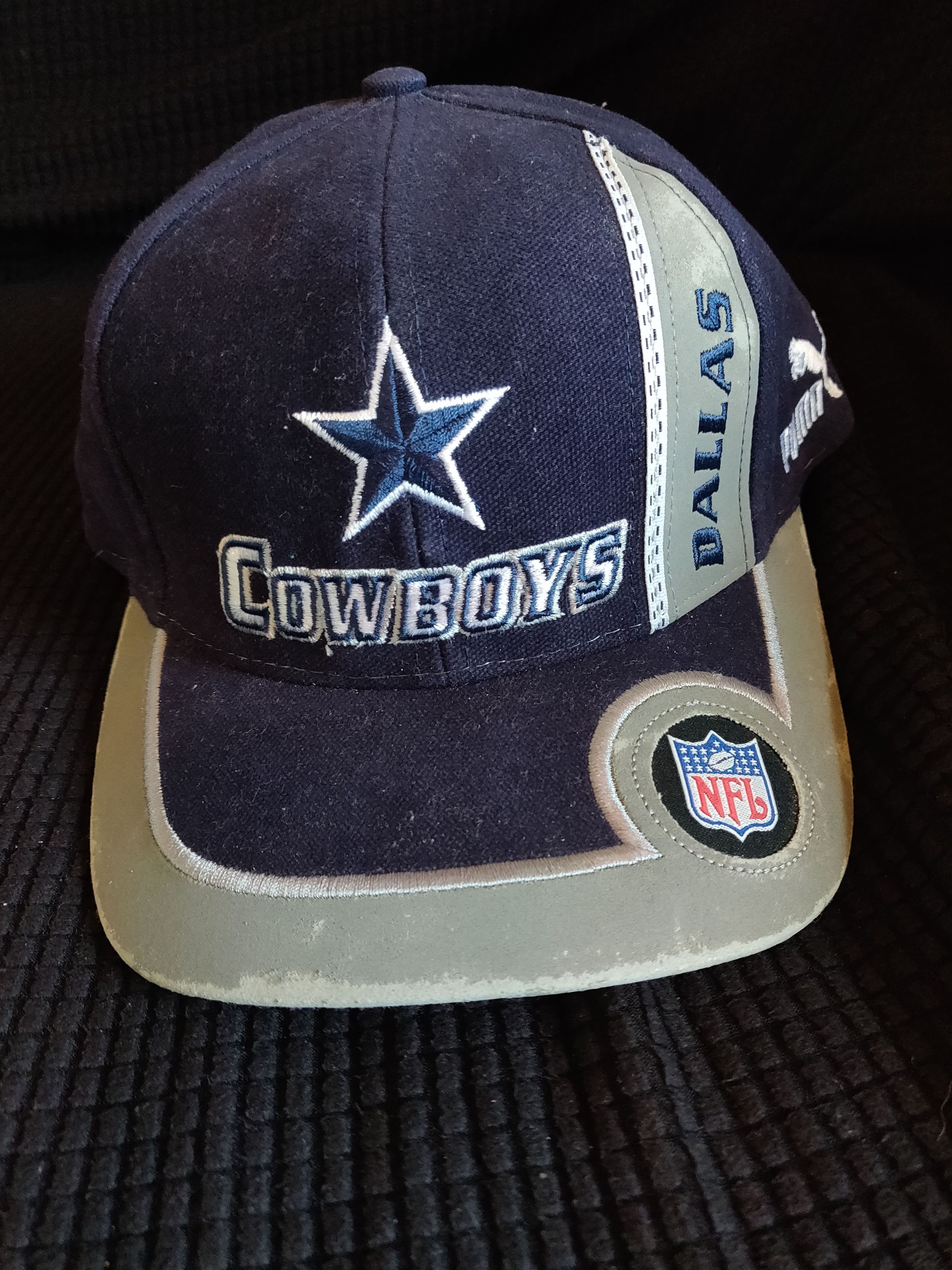 Vintage VTG Puma NFL Pro Line Dallas Cowboys Strap Hat Blue