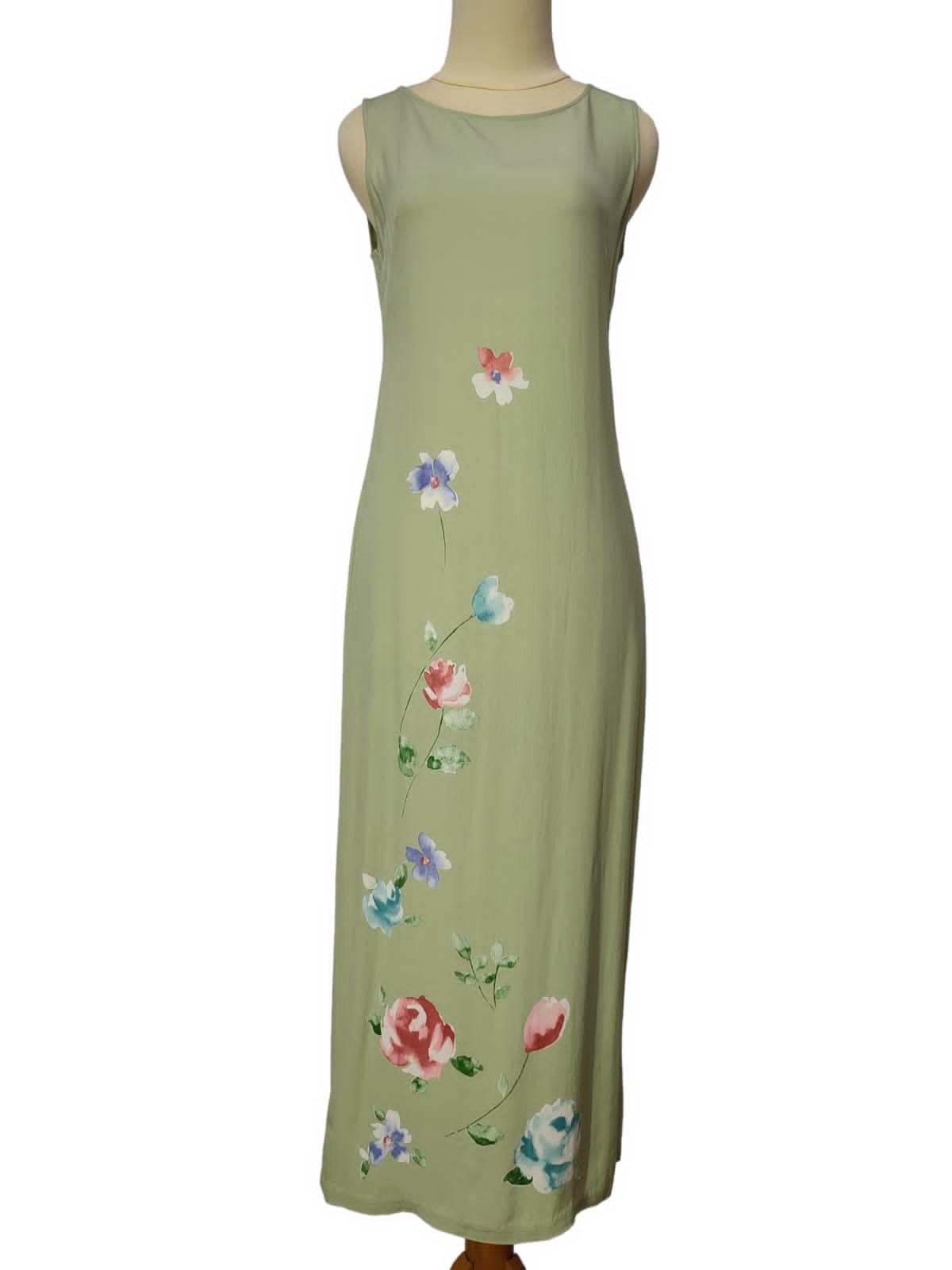 *Vintage Laura Ashley Flowers Pattern Rayon Dress