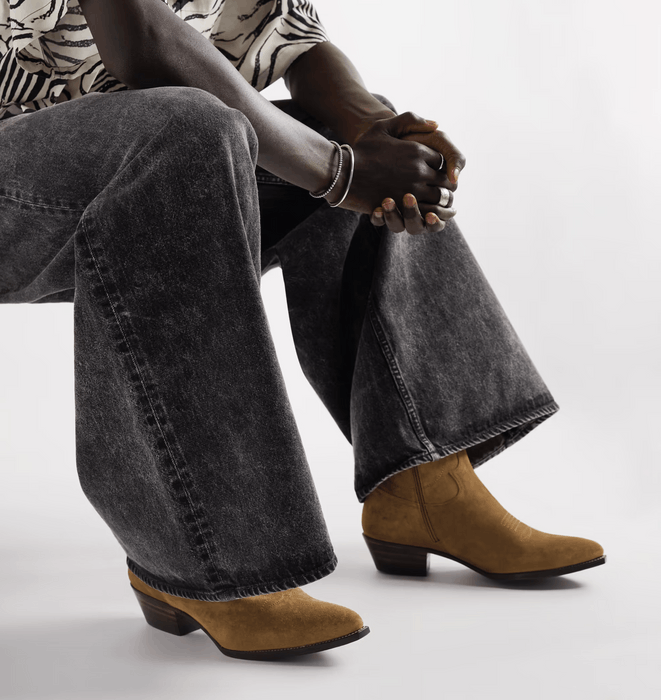Celine Moon Embroidered Suede Boots | Grailed