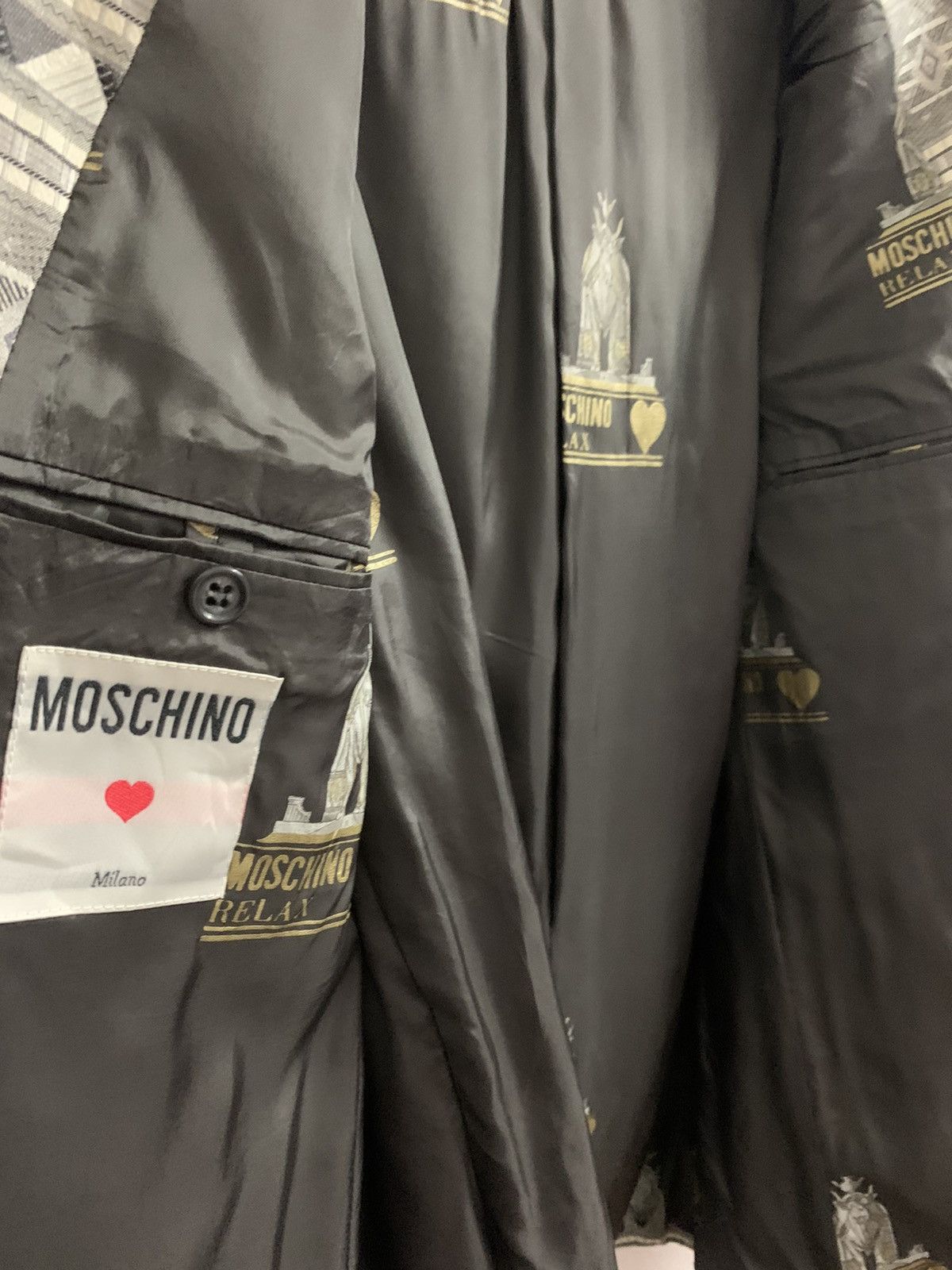 Moschino RARE🔥 Moschino Single Button Blazer Jacket Size US M / EU 48-50 / 2 - 12 Thumbnail