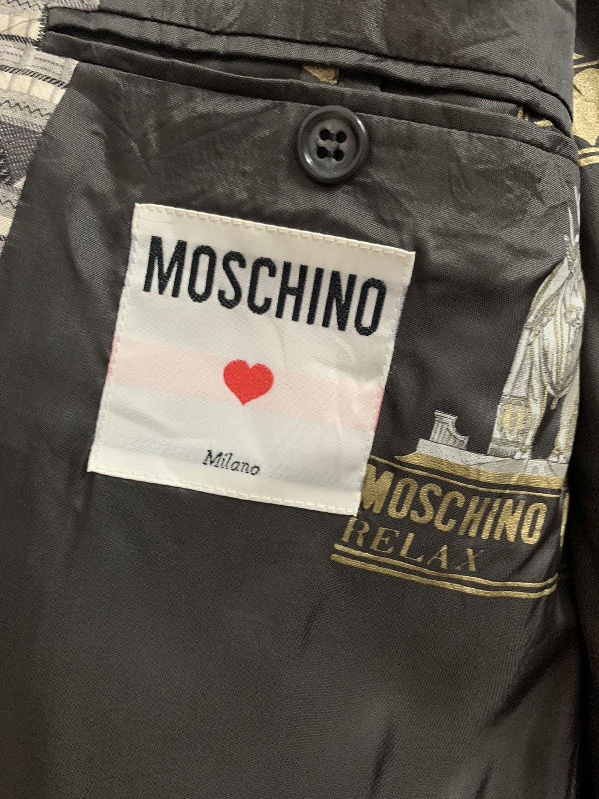 Moschino RARE🔥 Moschino Single Button Blazer Jacket Size US M / EU 48-50 / 2 - 11 Thumbnail