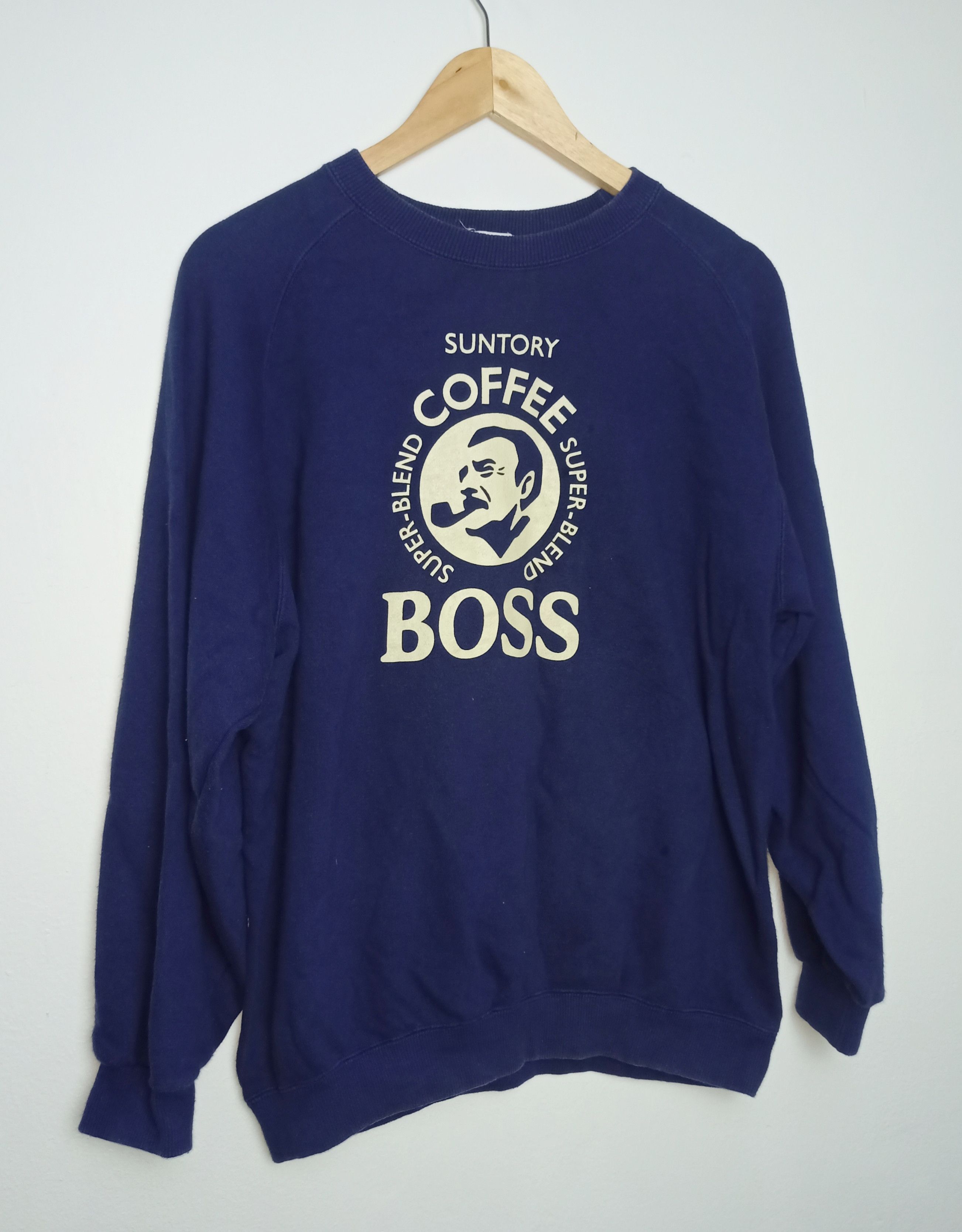 Vintage Vintage Suntory Coffee Boss Super Blend Sweatshirt Size US XL / EU 56 / 4 - 1 Thumbnail