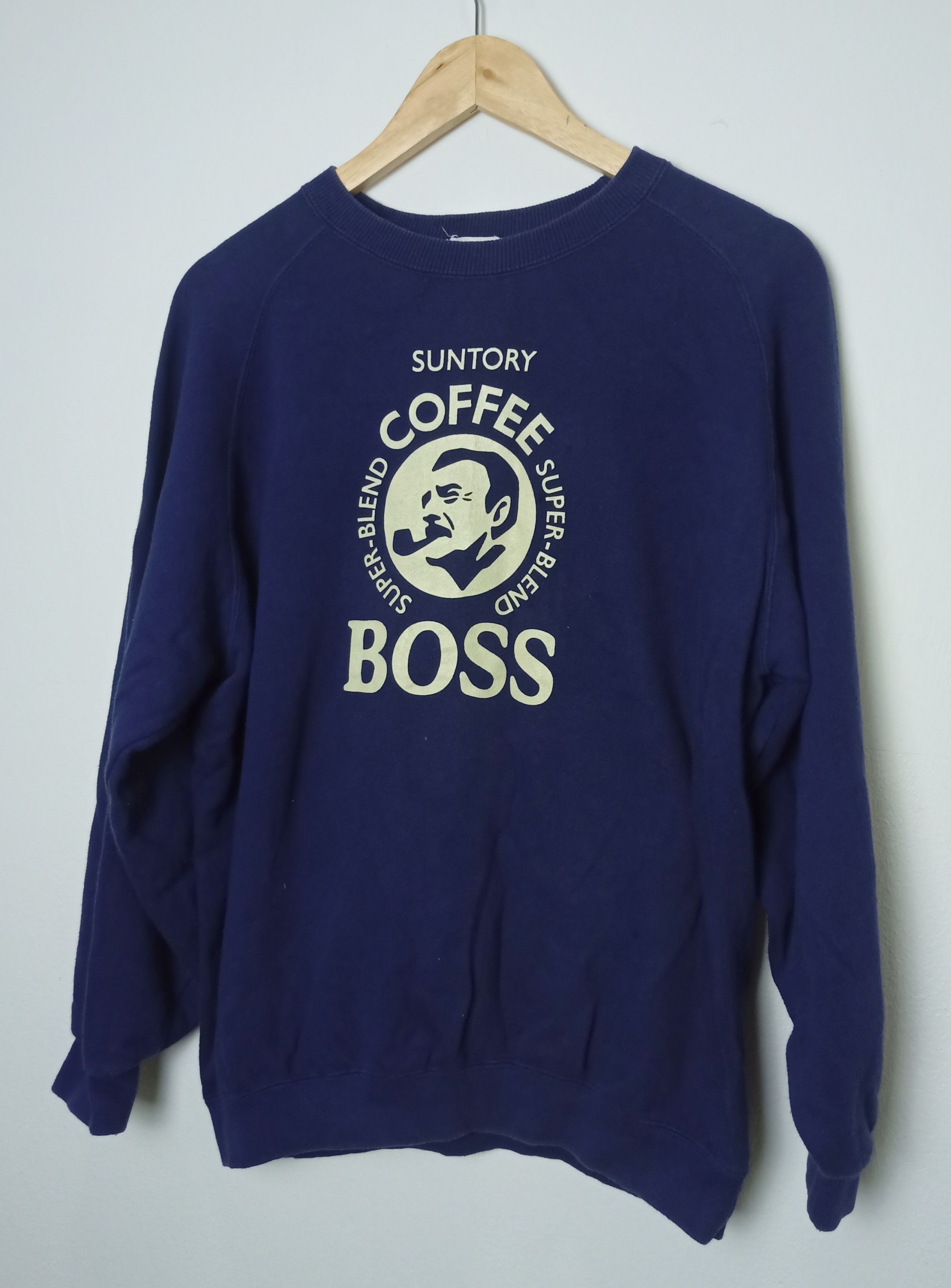 Vintage Vintage Suntory Coffee Boss Super Blend Sweatshirt Size US XL / EU 56 / 4 - 2 Thumbnail