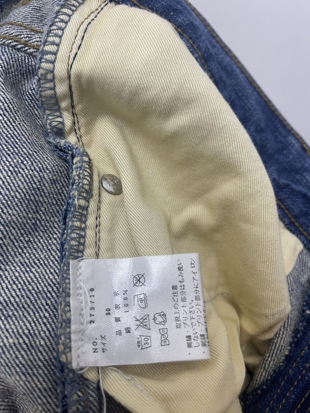 Karakuri Tamashii Rare Vintage KARAKURI TAMASHI Dragon Embroidered Denim Size US 30 / EU 46 - 6 Thumbnail
