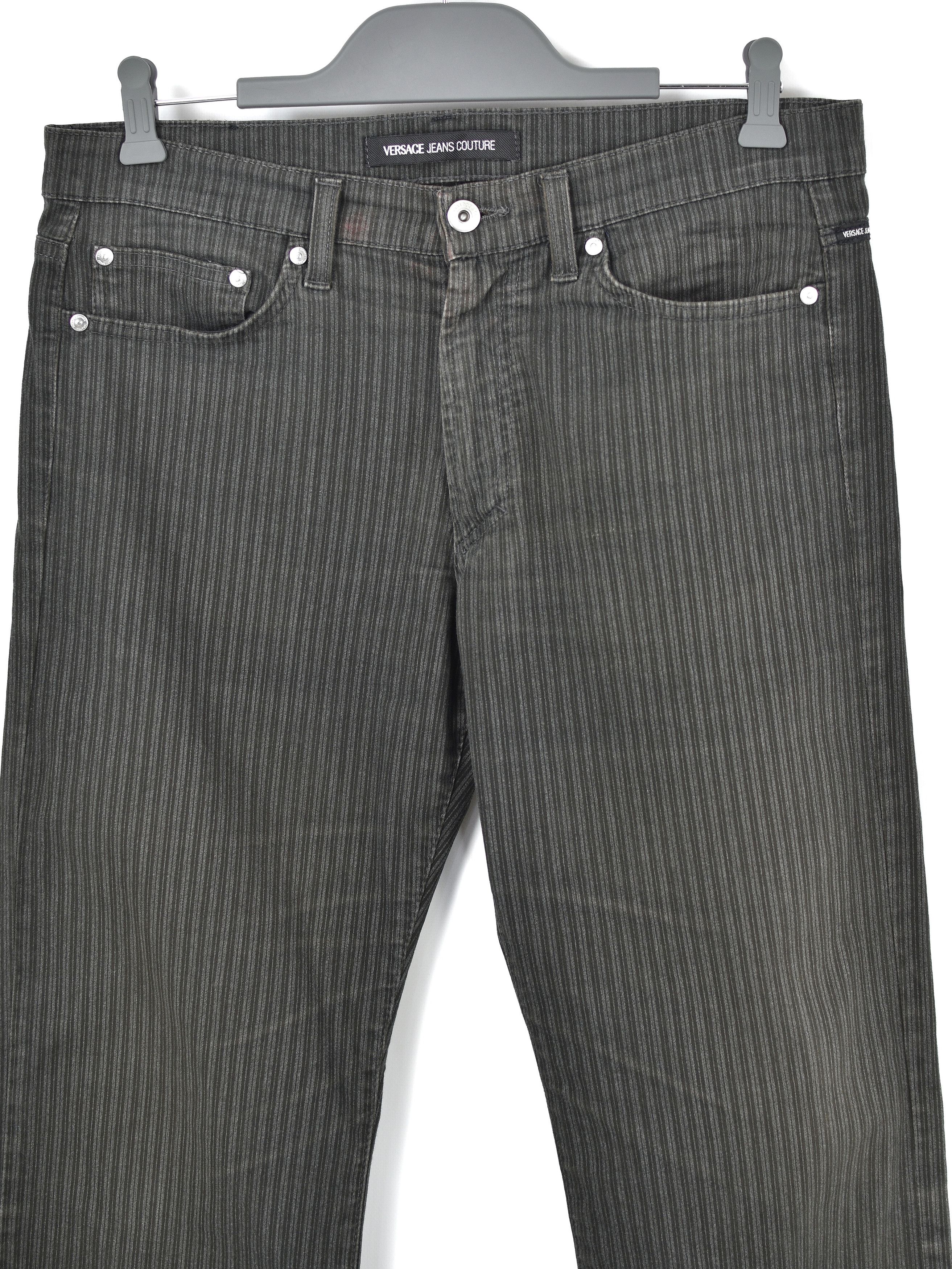 Versace Vintage Versace Jeans Couture Stripped Trousers Pants Size US 32 / EU 48 - 6 Thumbnail