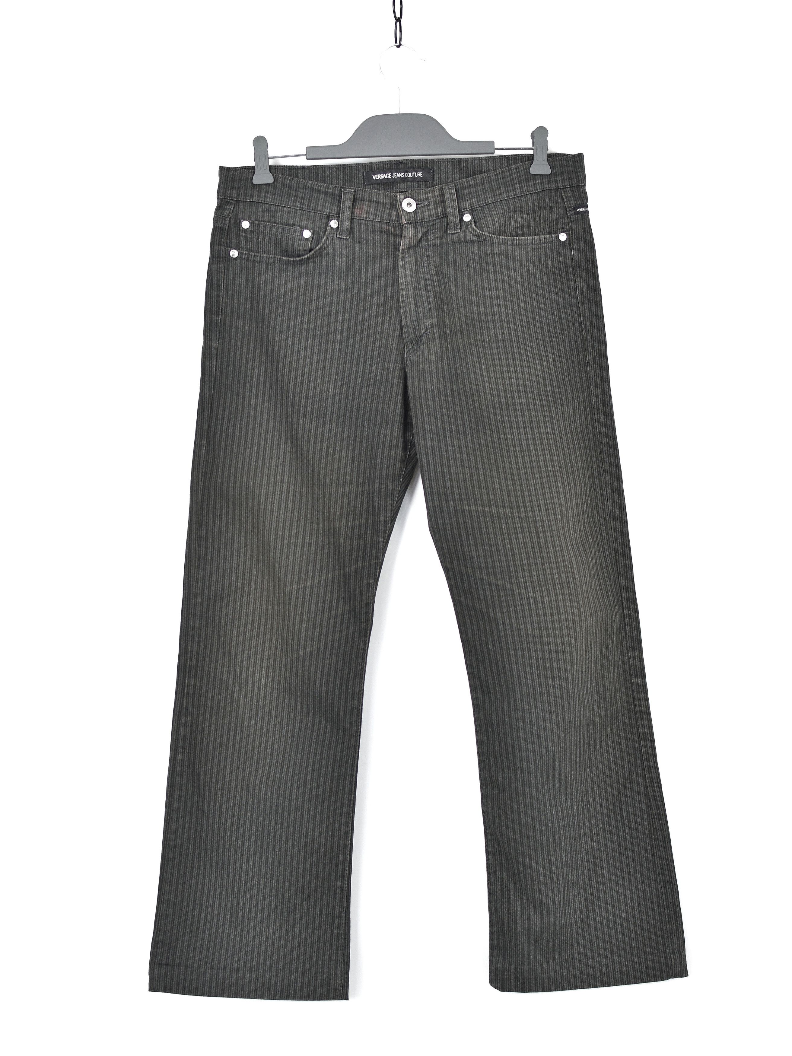 Versace Vintage Versace Jeans Couture Stripped Trousers Pants Size US 32 / EU 48 - 4 Thumbnail
