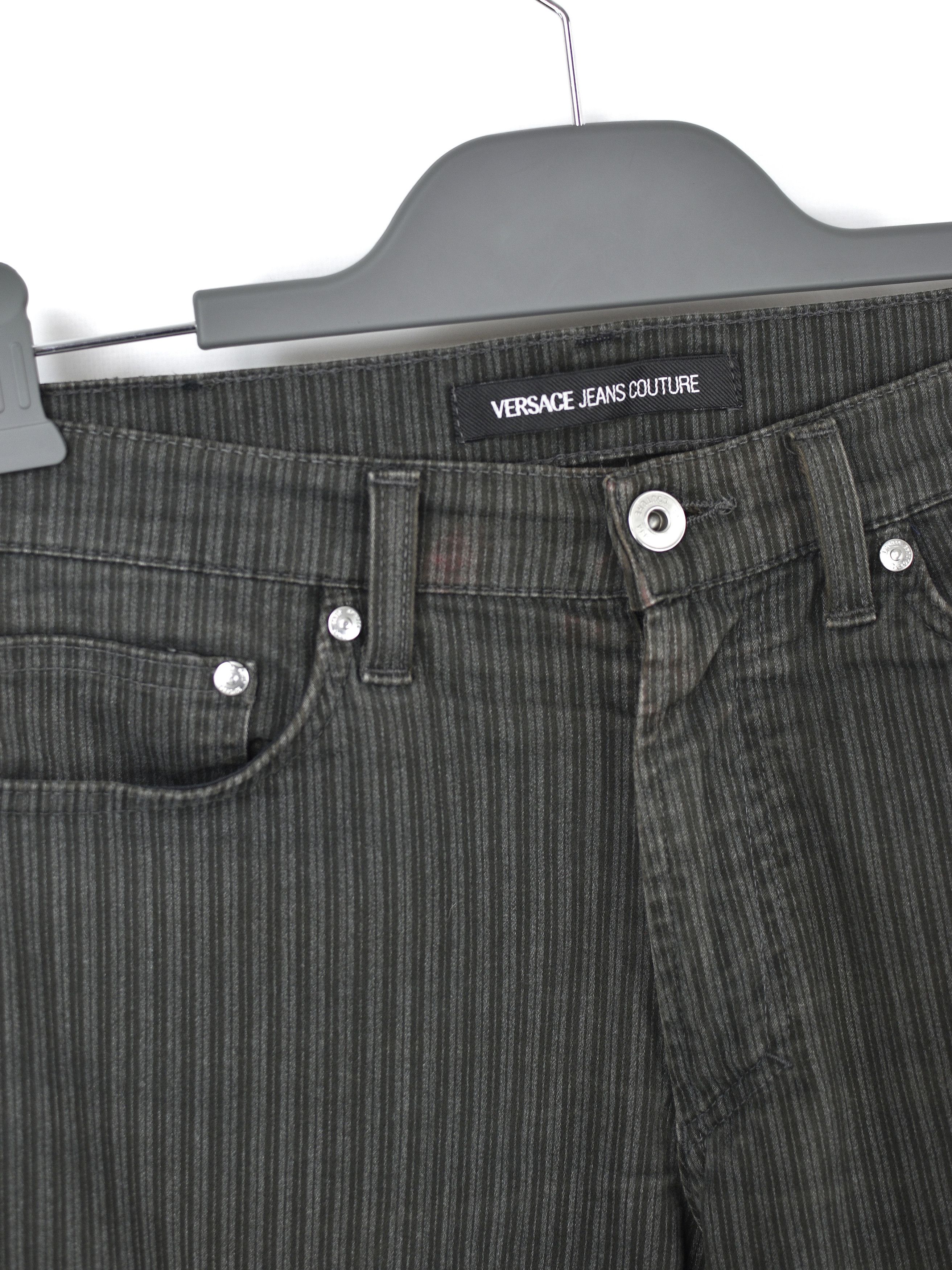 Versace Vintage Versace Jeans Couture Stripped Trousers Pants Size US 32 / EU 48 - 8 Thumbnail