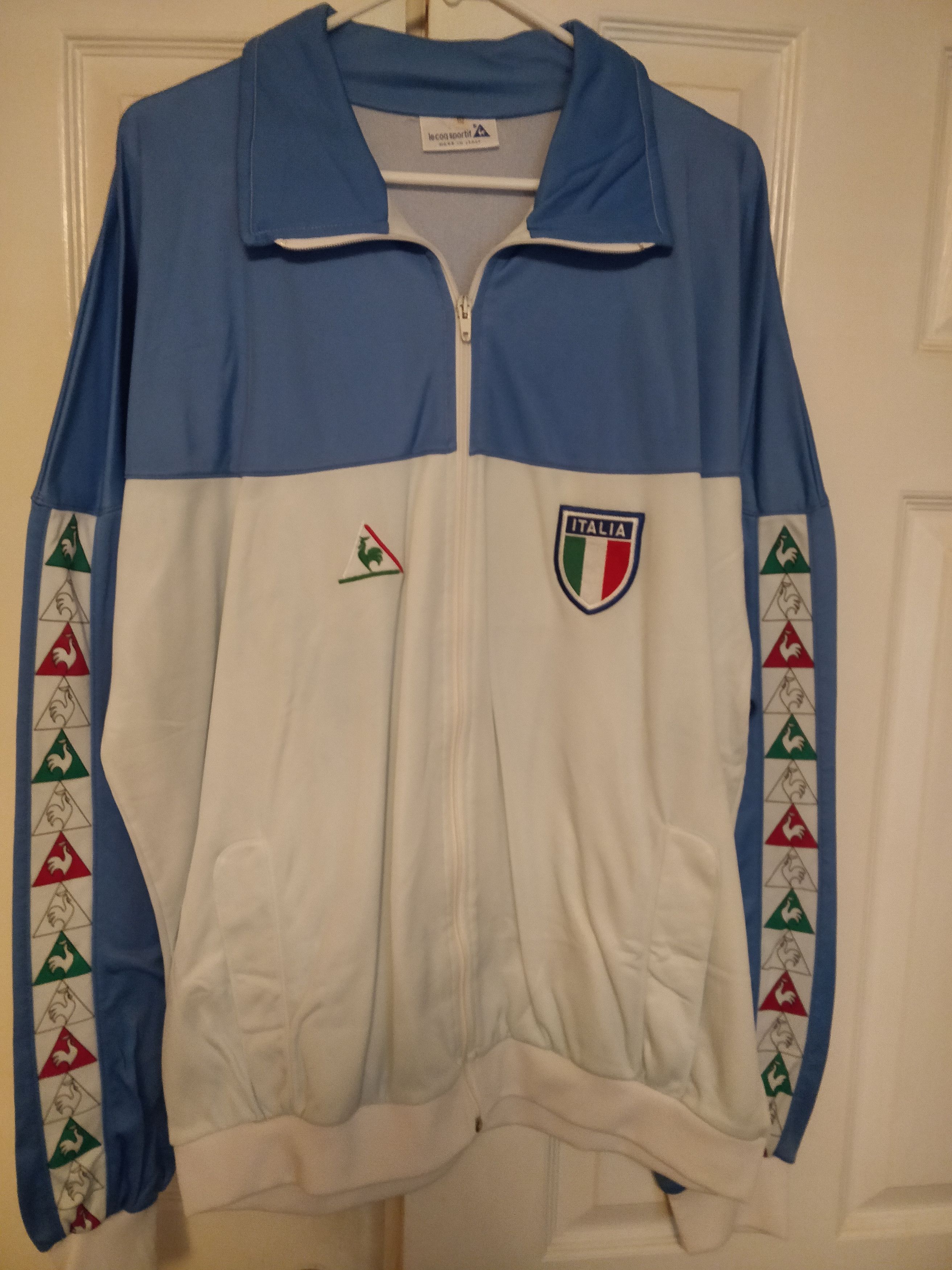 Le Coq Sportif Italy RARE 1979-1980 Le Coq Sportif Zip Up Size US XL / EU 56 / 4 - 10 Thumbnail