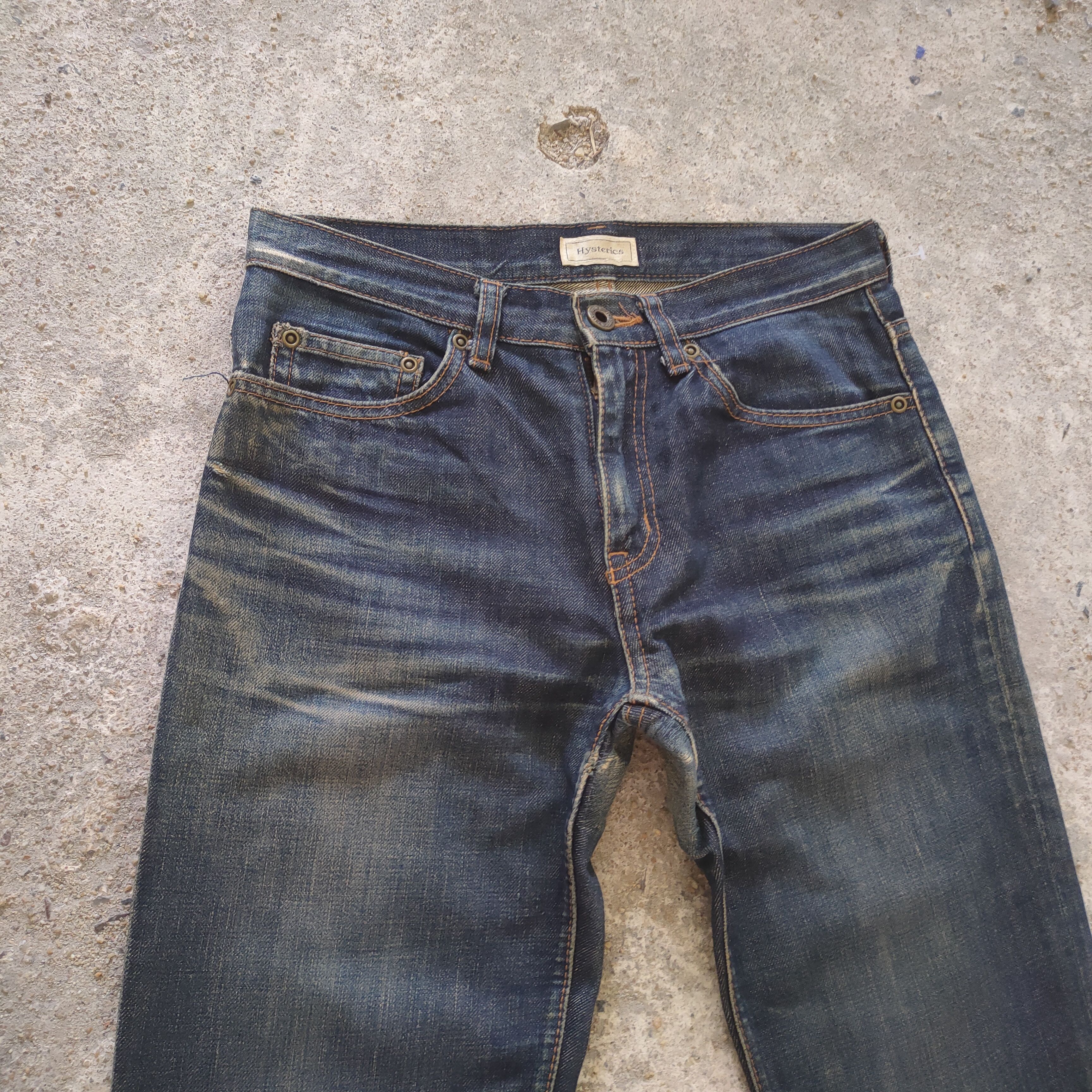 Hysteric Glamour VINTAGE HISTERIC GLAMOUR SKINNY FADED JEANS PANTS Size US 27 - 5 Thumbnail