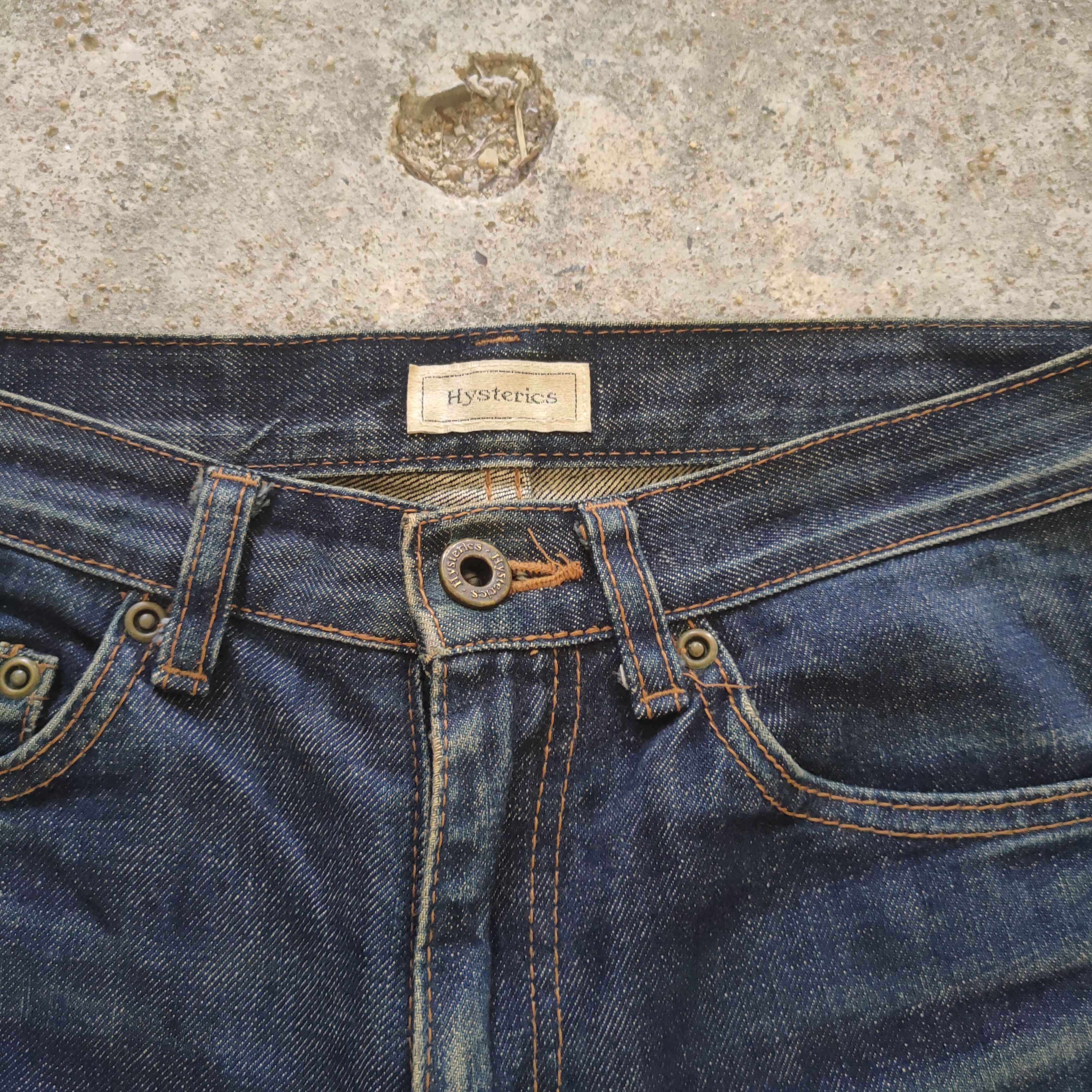 Hysteric Glamour VINTAGE HISTERIC GLAMOUR SKINNY FADED JEANS PANTS Size US 27 - 4 Thumbnail