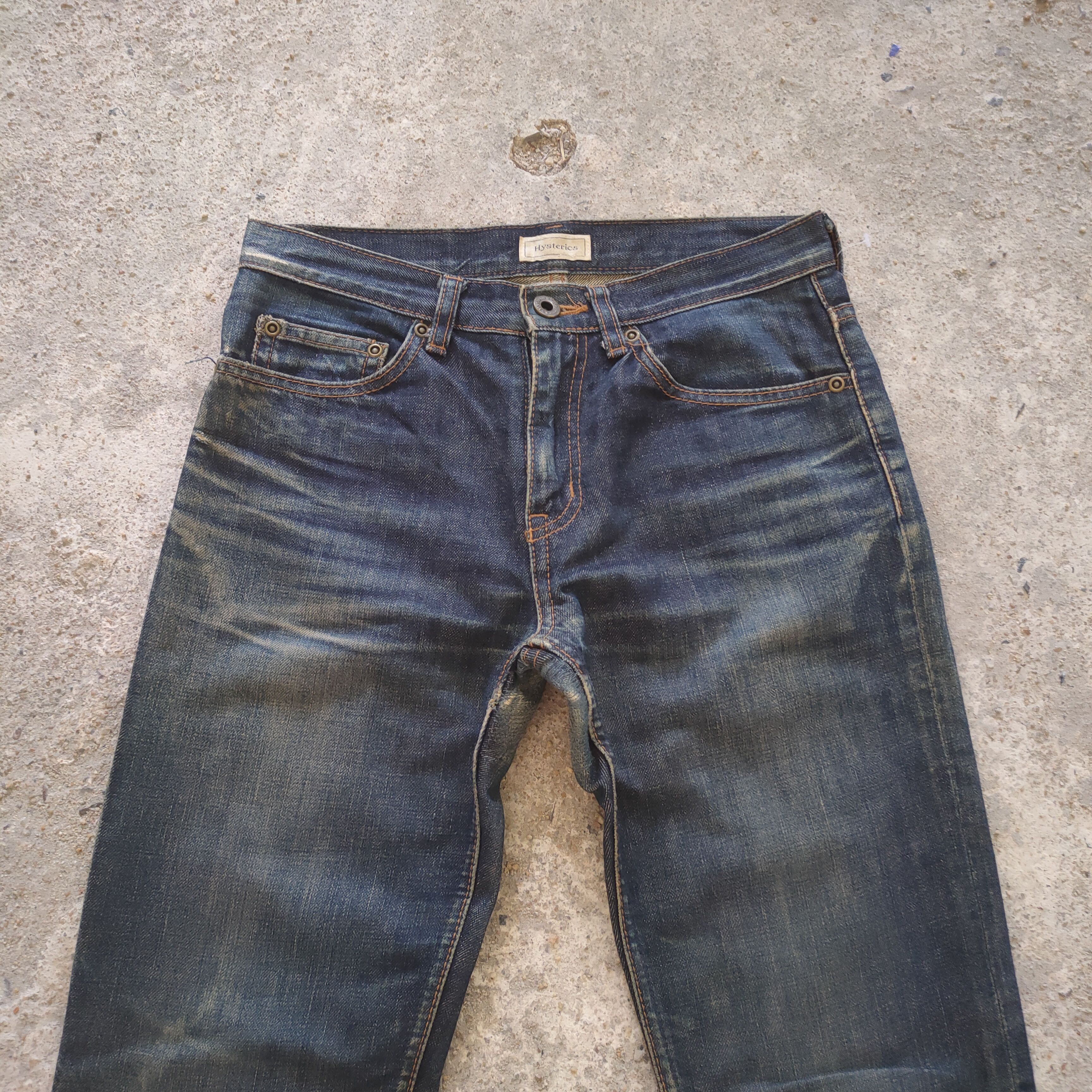 Hysteric Glamour VINTAGE HISTERIC GLAMOUR SKINNY FADED JEANS PANTS Size US 27 - 2 Thumbnail