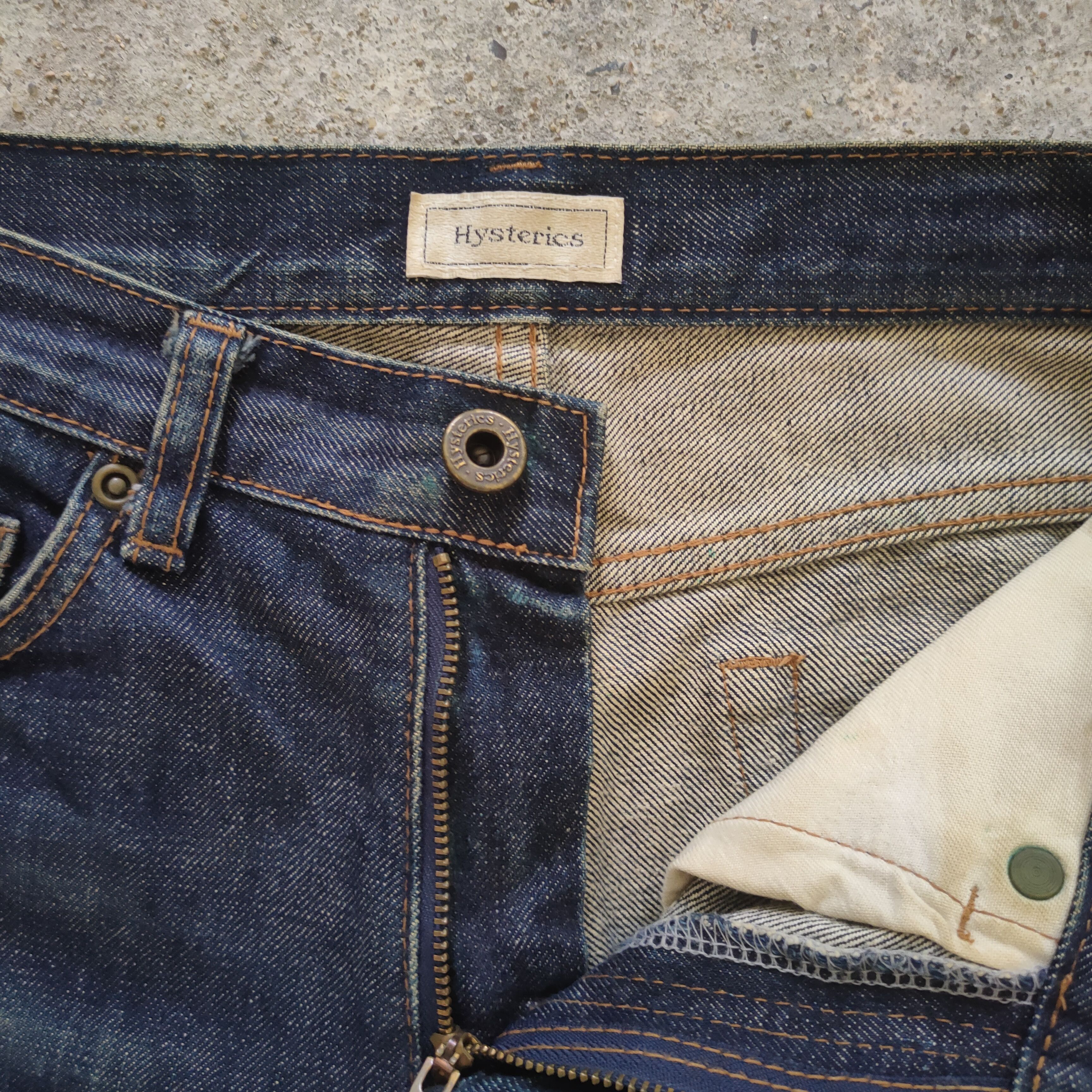 Hysteric Glamour VINTAGE HISTERIC GLAMOUR SKINNY FADED JEANS PANTS Size US 27 - 7 Thumbnail