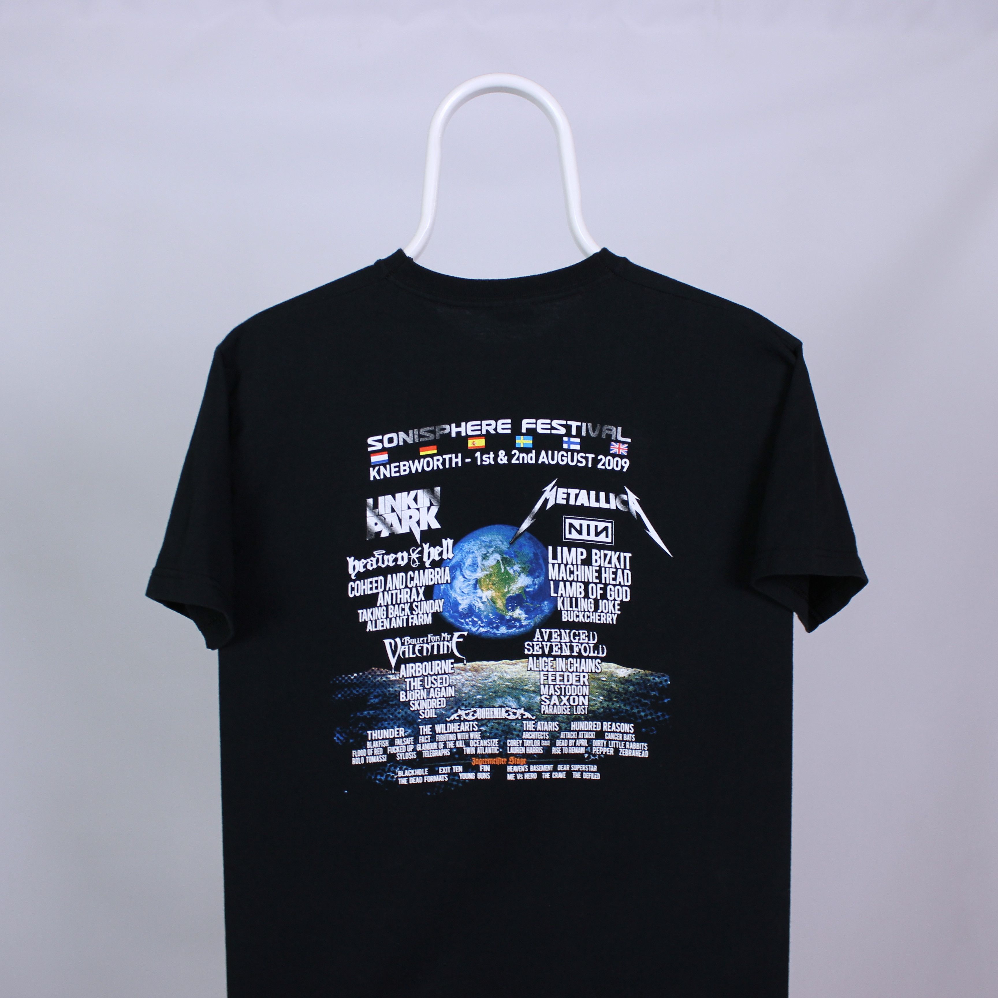 Band Tees Vintage Sonisphere 2009 Festival Band tee t Prodigy NIN Size US S / EU 44-46 / 1 - 7 Thumbnail