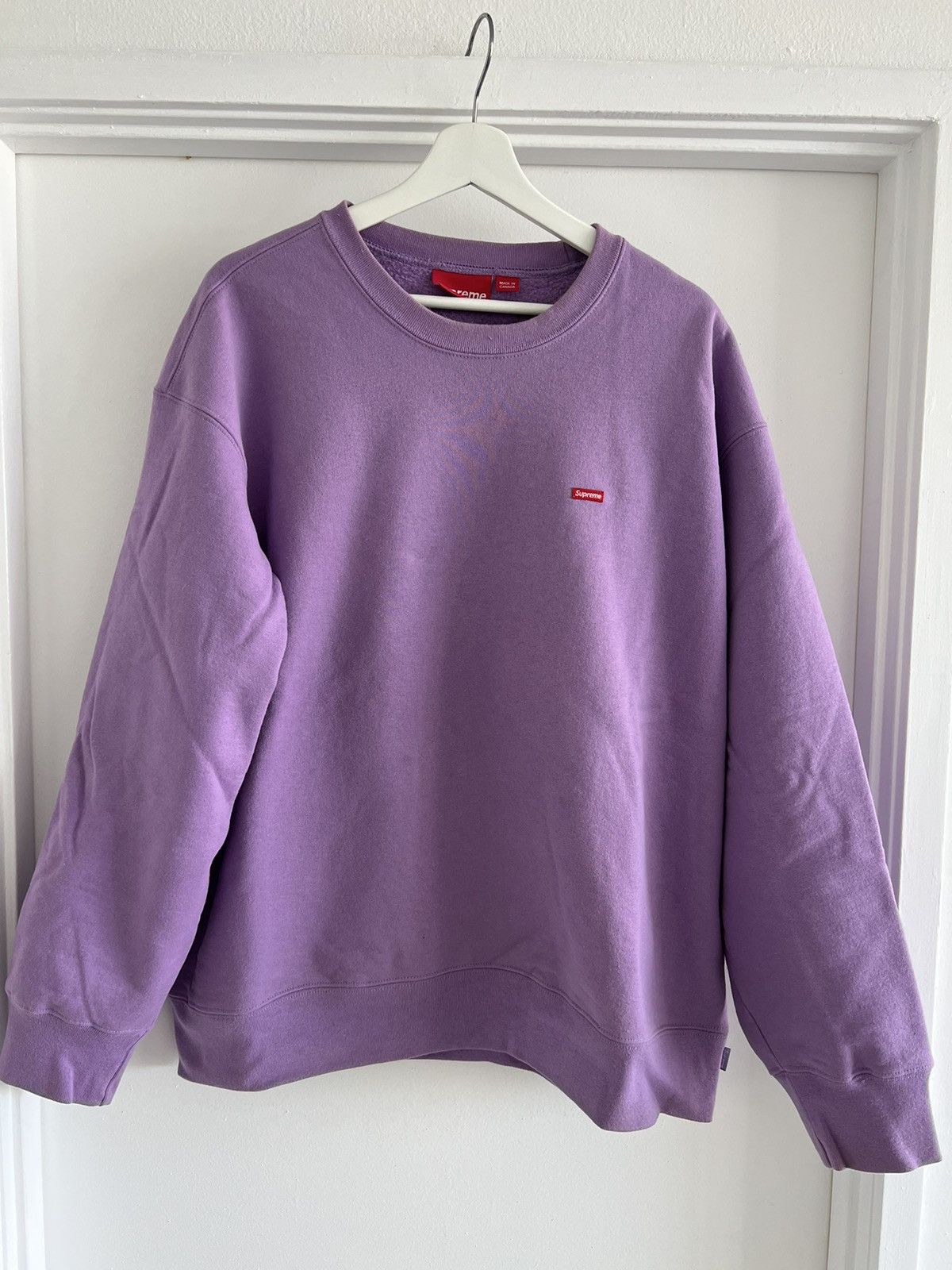 Supreme Small Box Crewneck Violet Size L - Sweatshirts Hoodies