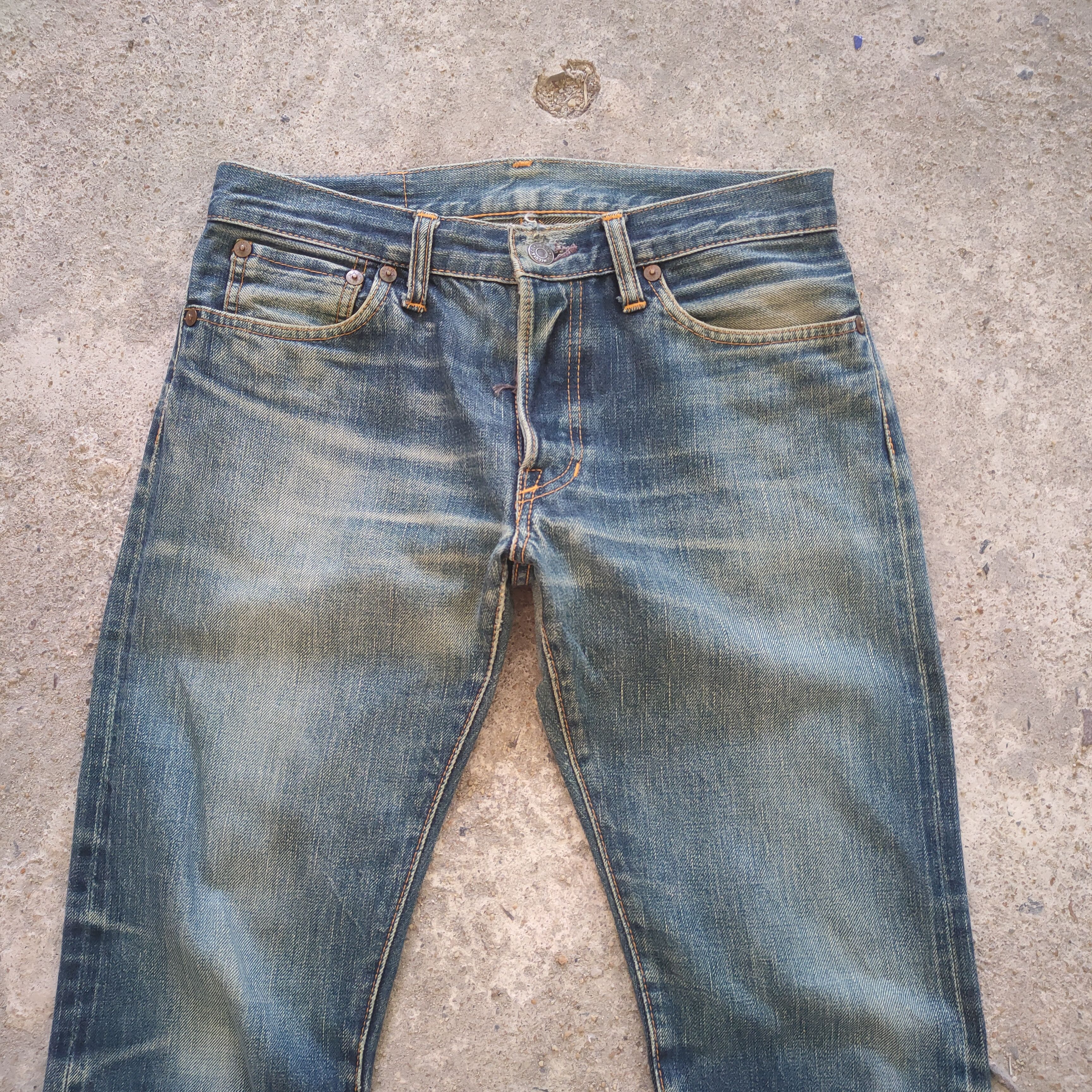 The Real McCoy's VINTAGE THE REAL McCoy's SKINNY SELVEGE JEANS PANTS Size US 29 - 2 Thumbnail