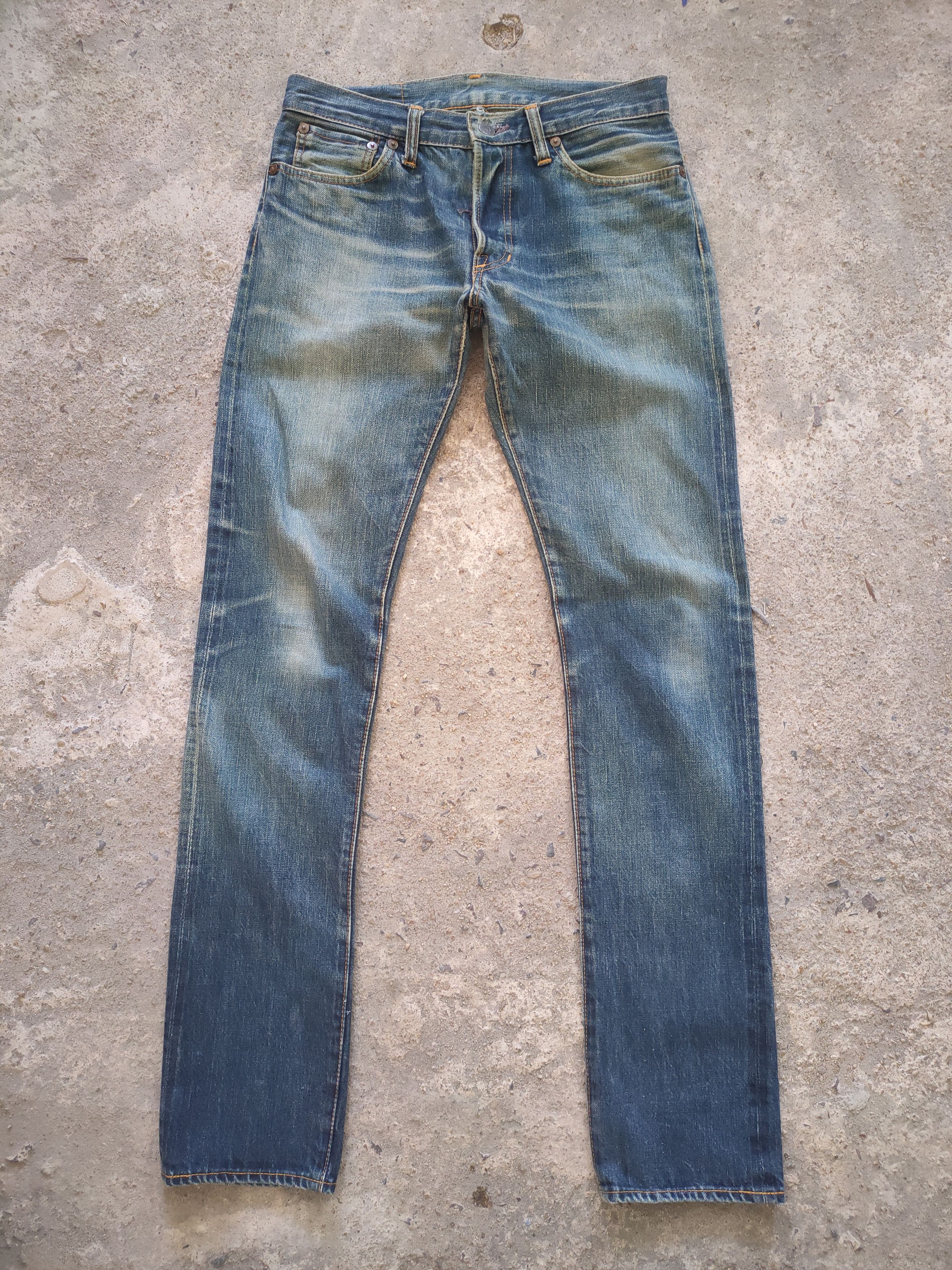 image of Salvage x The Real Mccoys Vintage The Real Mccoy's Skinny Jeans Pants in Blue, Men's (Size 29)