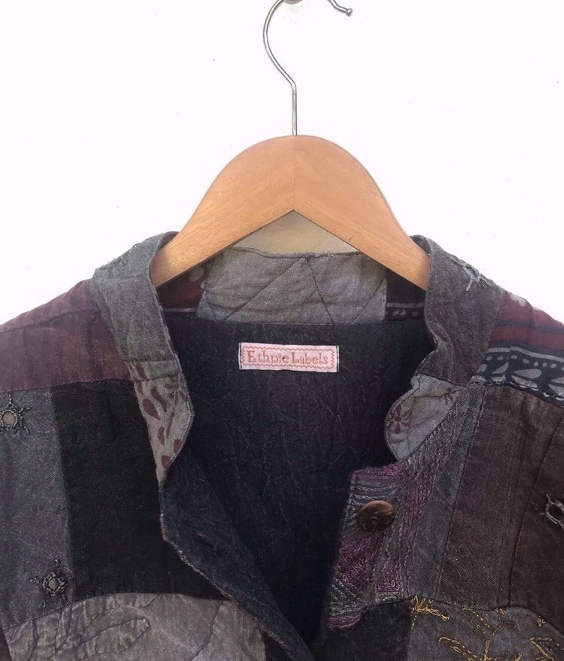 Japanese Brand Patchwork Ethnie Labels Like Kapital Styles Button Jacket Size US L / EU 52-54 / 3 - 3 Thumbnail