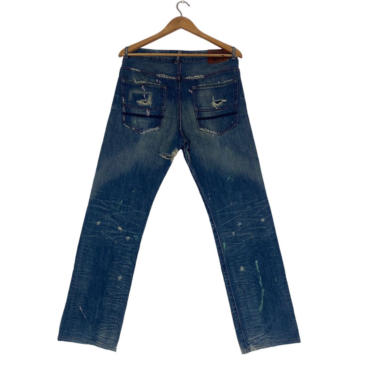 Ralph Lauren ✨Ralph Lauren splash painting distressed jeans Size US 33 - 2 Thumbnail