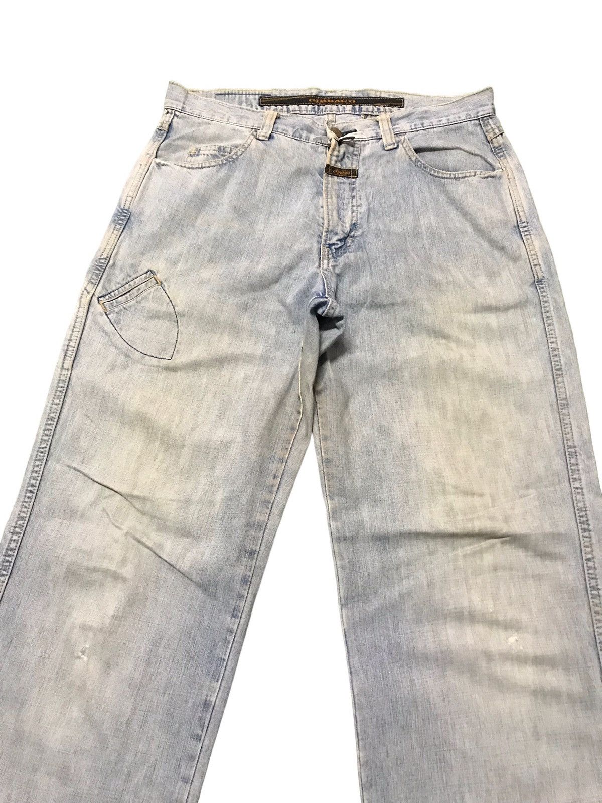 Marithe + Francois Girbaud 1980s Marithe Francois Girbaud "The Stone Wash" Baggy Jeans Size US 32 / EU 48 - 2 Thumbnail