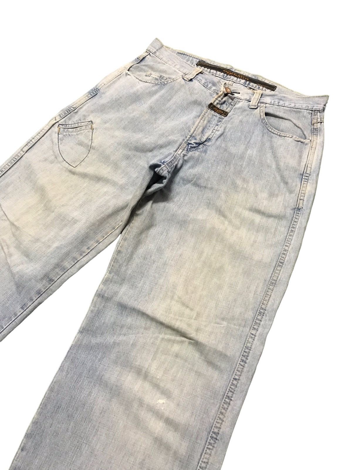 Marithe + Francois Girbaud 1980s Marithe Francois Girbaud "The Stone Wash" Baggy Jeans Size US 32 / EU 48 - 3 Thumbnail