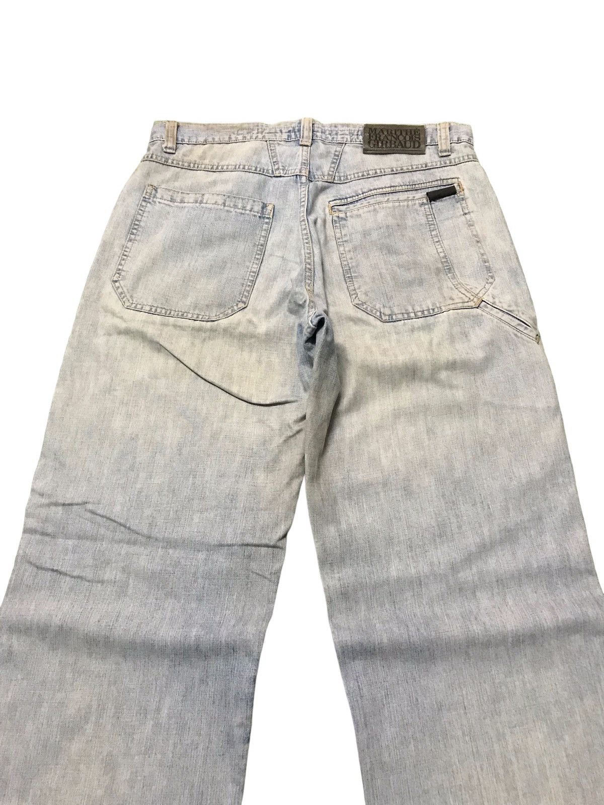 Marithe + Francois Girbaud 1980s Marithe Francois Girbaud "The Stone Wash" Baggy Jeans Size US 32 / EU 48 - 10 Thumbnail