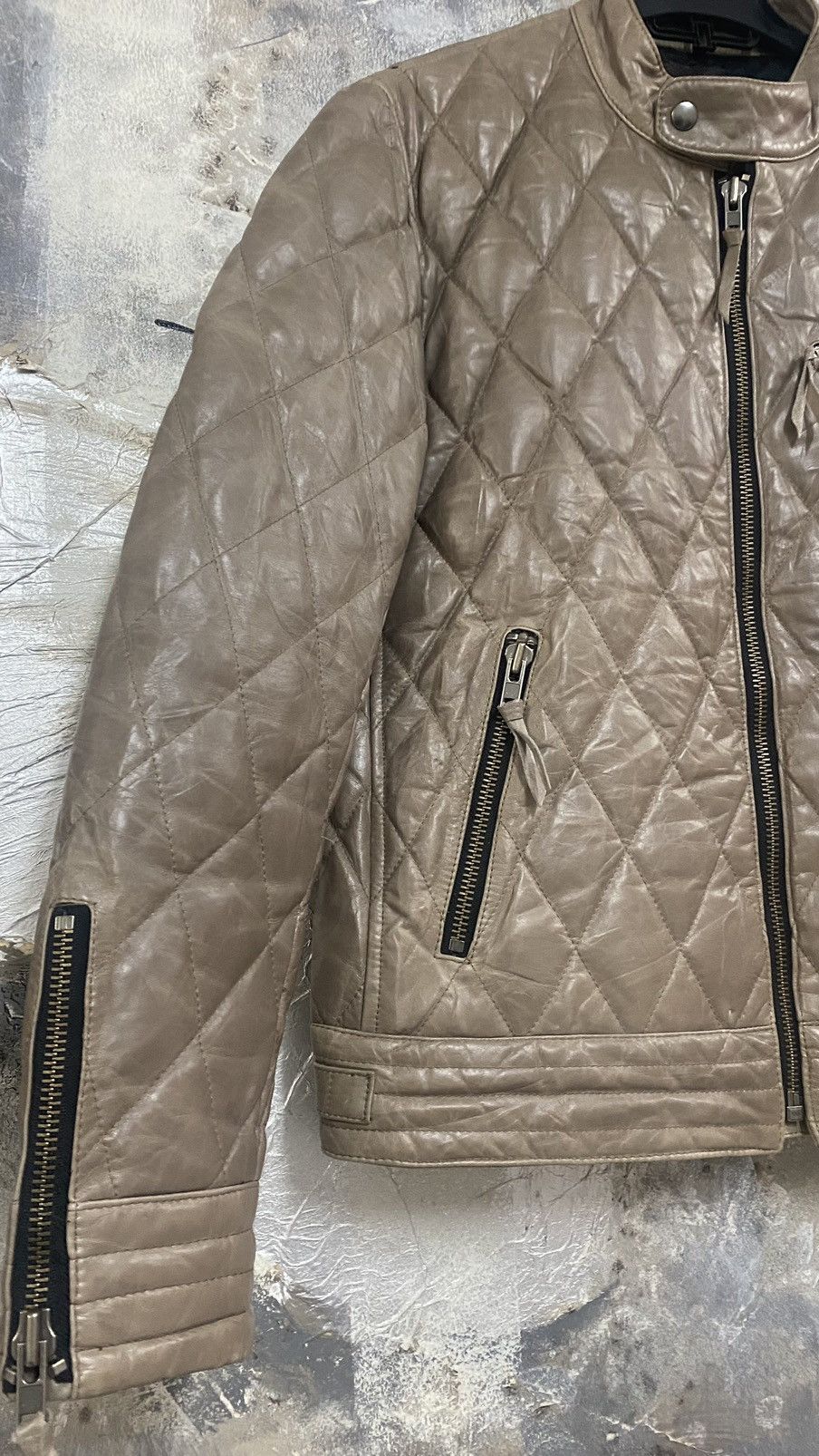 Genuine Leather Rare Quilted Horse Leather Jacket Size US L / EU 52-54 / 3 - 6 Thumbnail