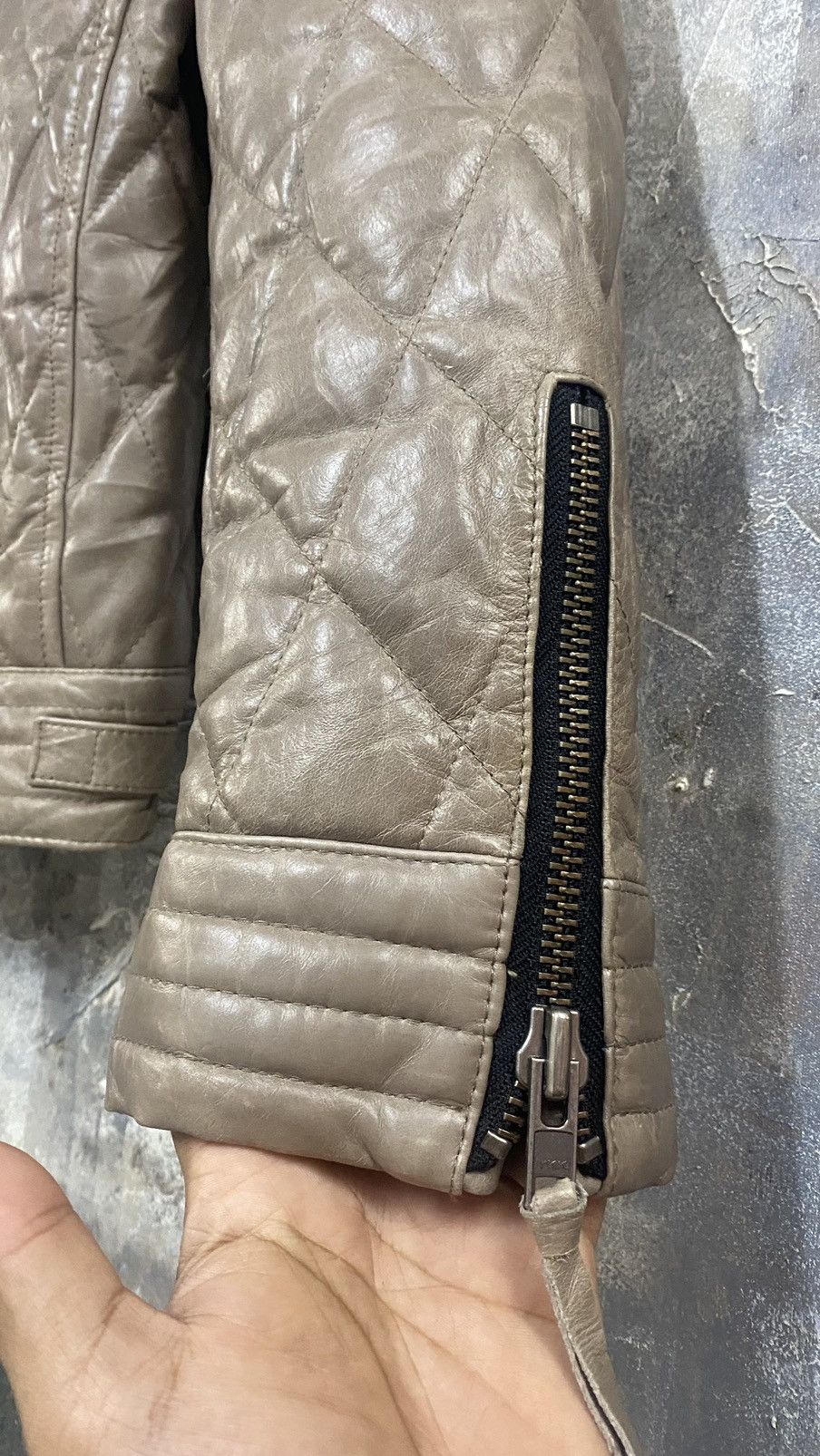 Genuine Leather Rare Quilted Horse Leather Jacket Size US L / EU 52-54 / 3 - 3 Thumbnail