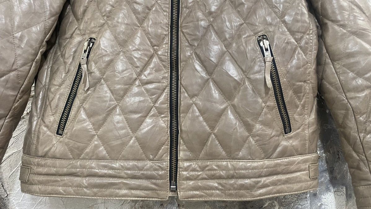 Genuine Leather Rare Quilted Horse Leather Jacket Size US L / EU 52-54 / 3 - 5 Thumbnail
