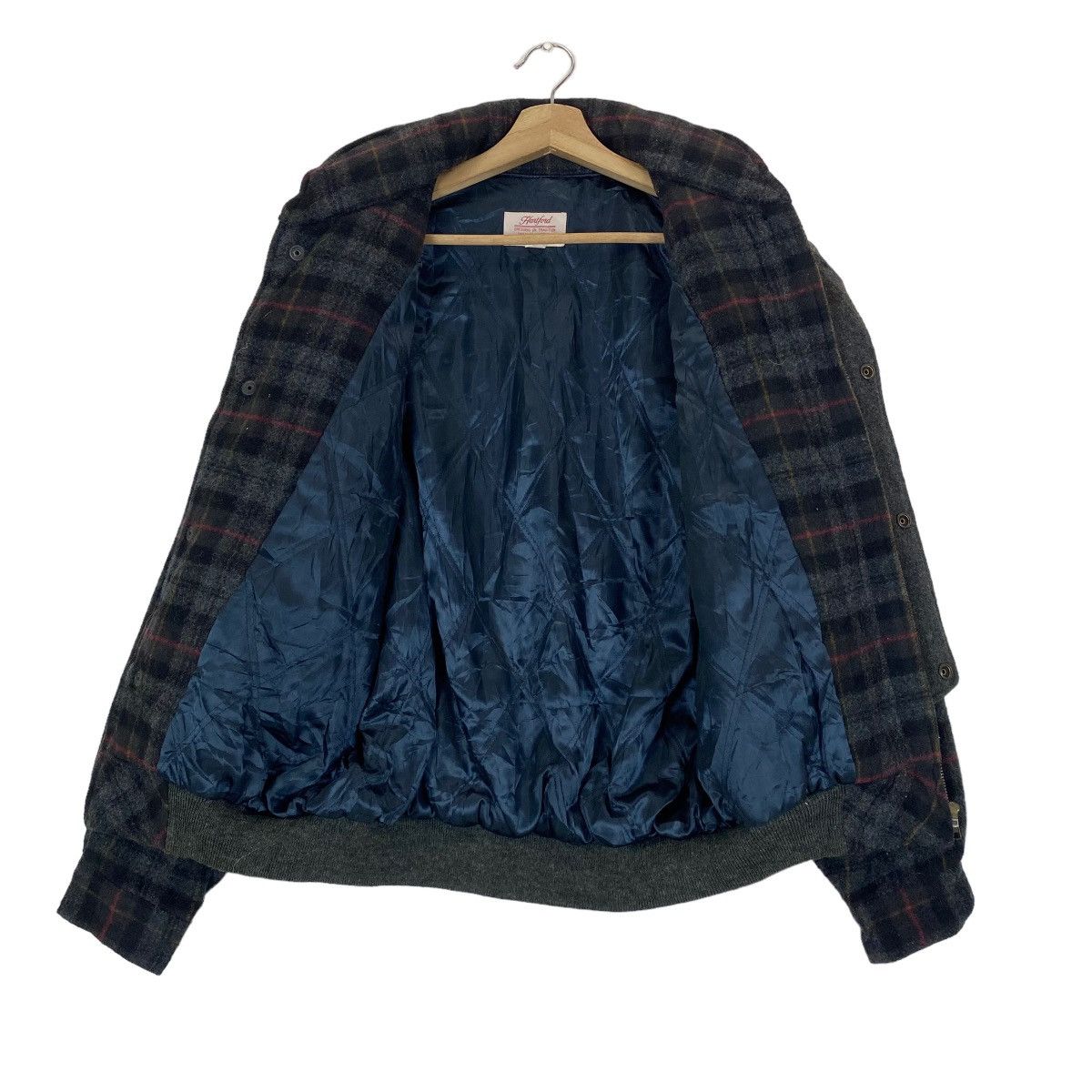 Japanese Brand 💥Vintage Hartford wool bomber style jacket nice design Size US L / EU 52-54 / 3 - 12 Thumbnail