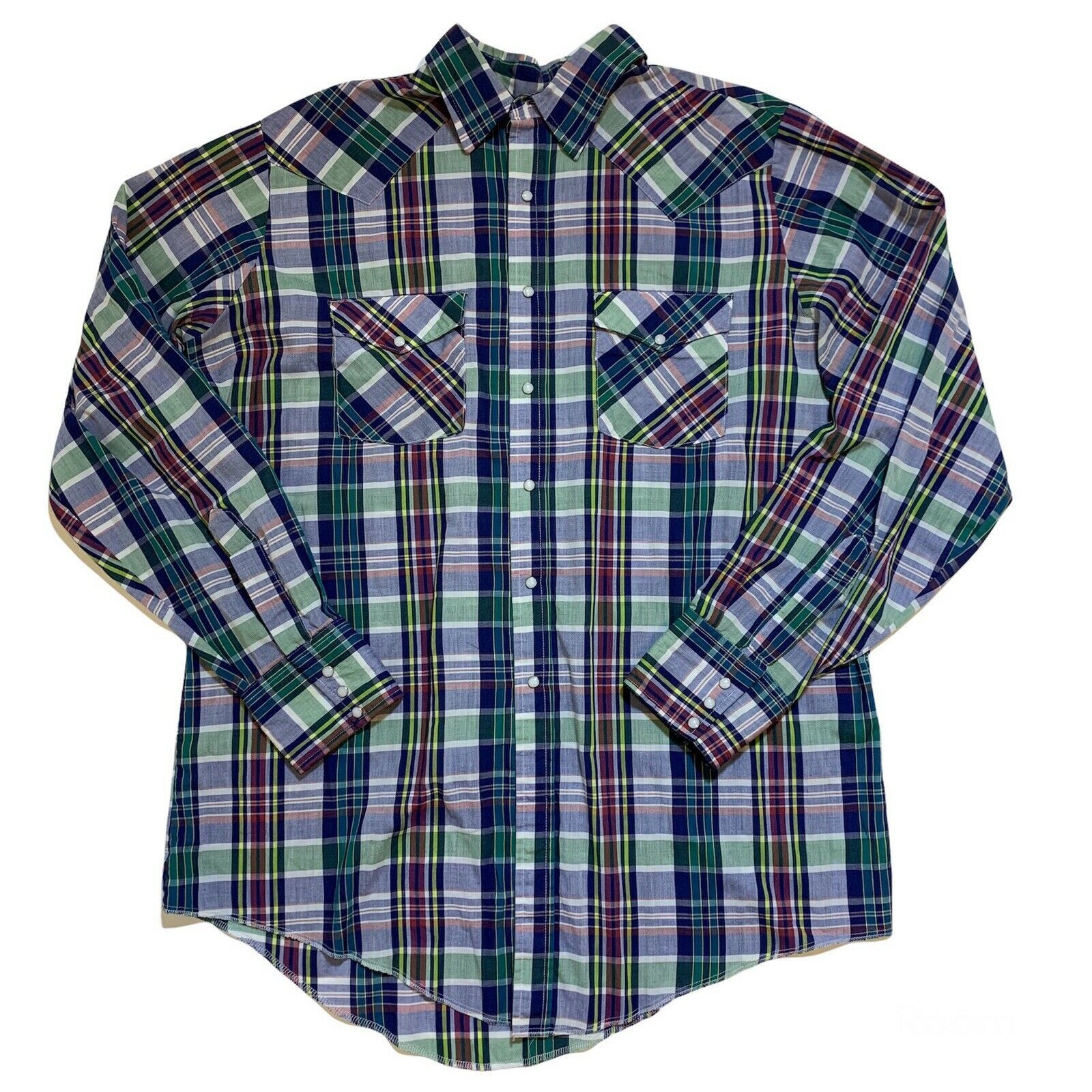 Other Vintage 80s 90s Saddlebrook Plaid Pearl Snaps Western Shirt Size US XL / EU 56 / 4 - 1 Thumbnail