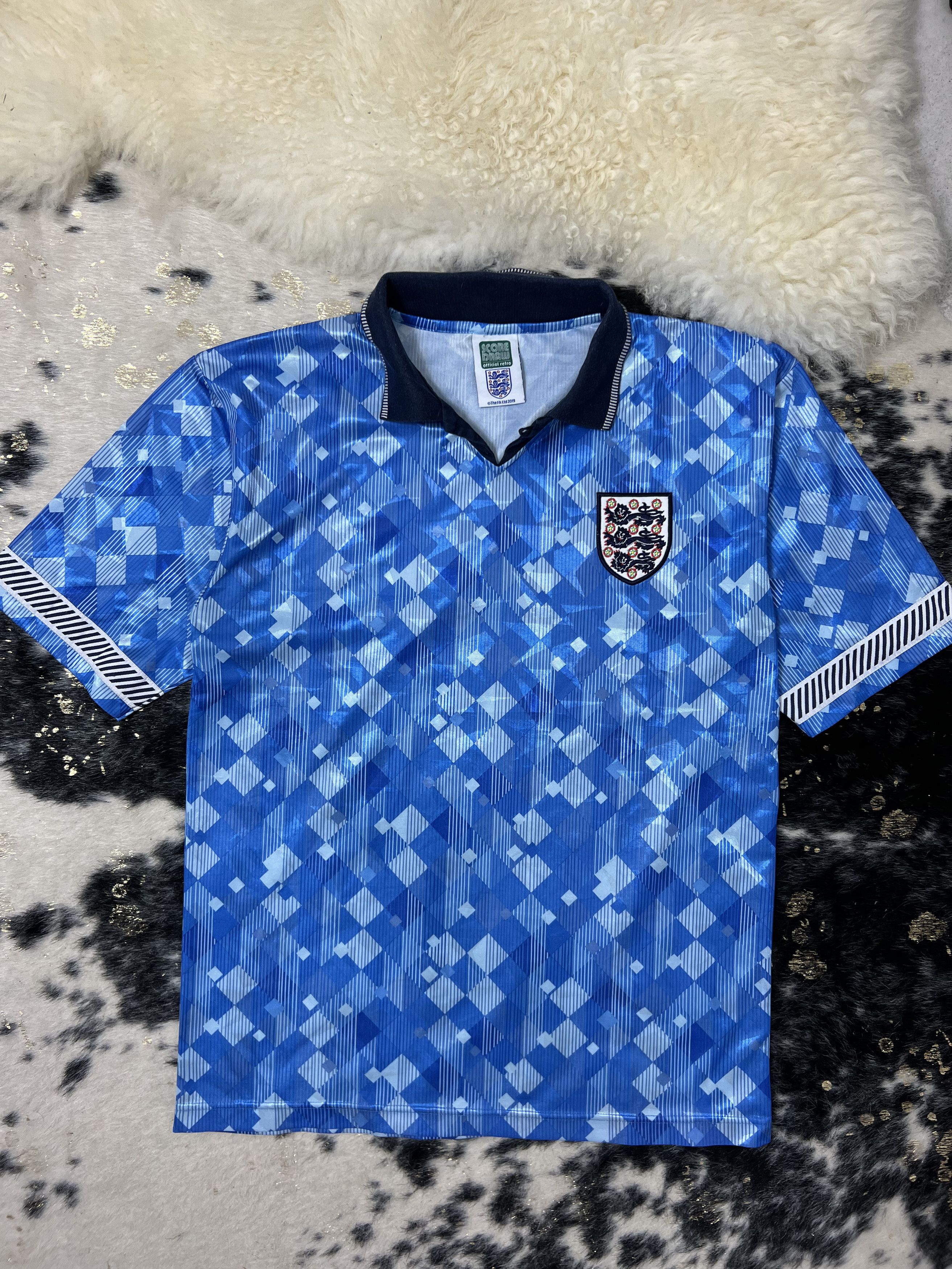 Soccer Jersey Scoredraw retro 90s England Football Jersey Grailed
