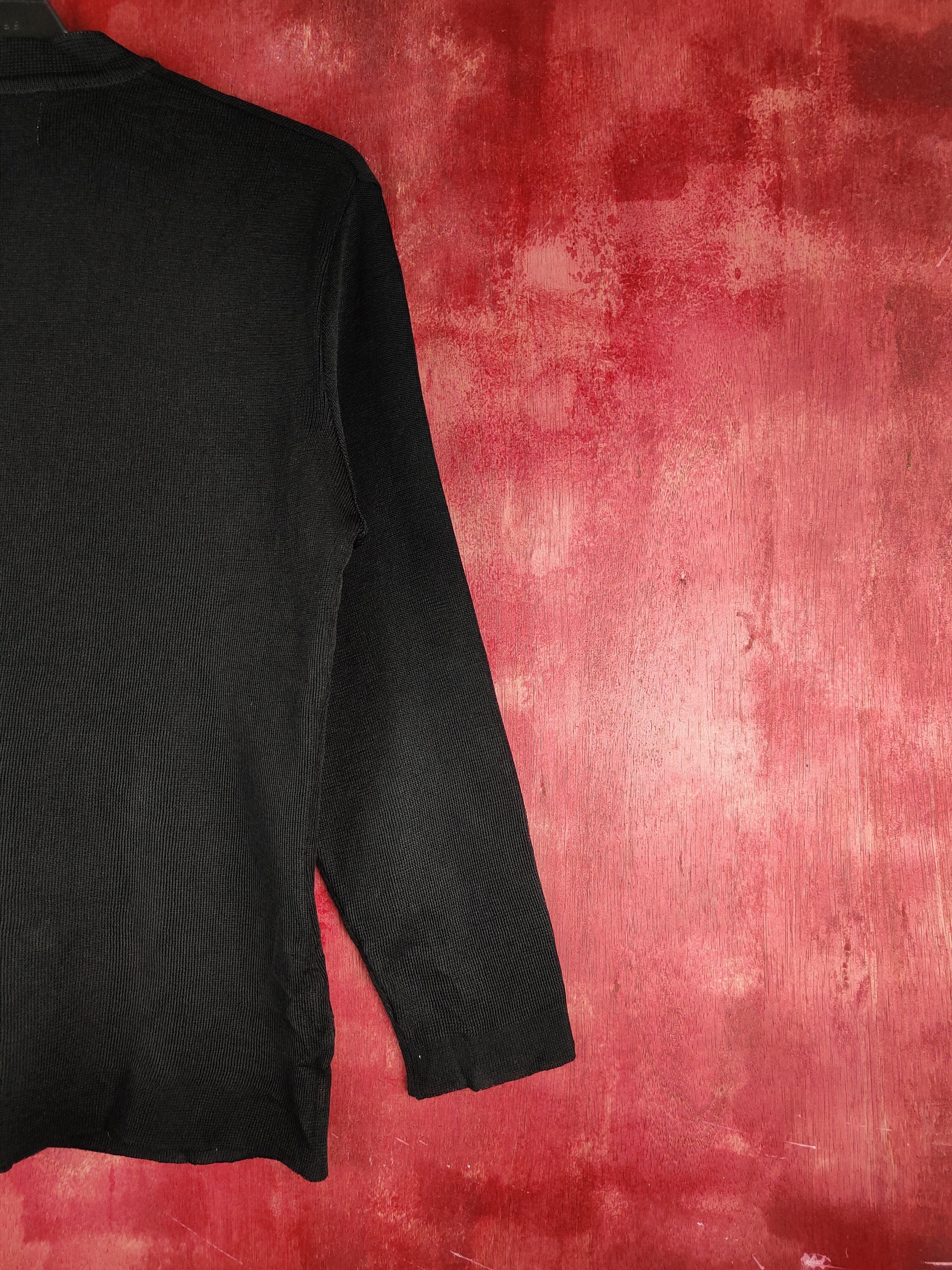Japanese Brand × Vintage Japanese Brand vintage Black Knitwear Cardigan #S1128 Size S / US 4 / IT 40 - 9 Thumbnail