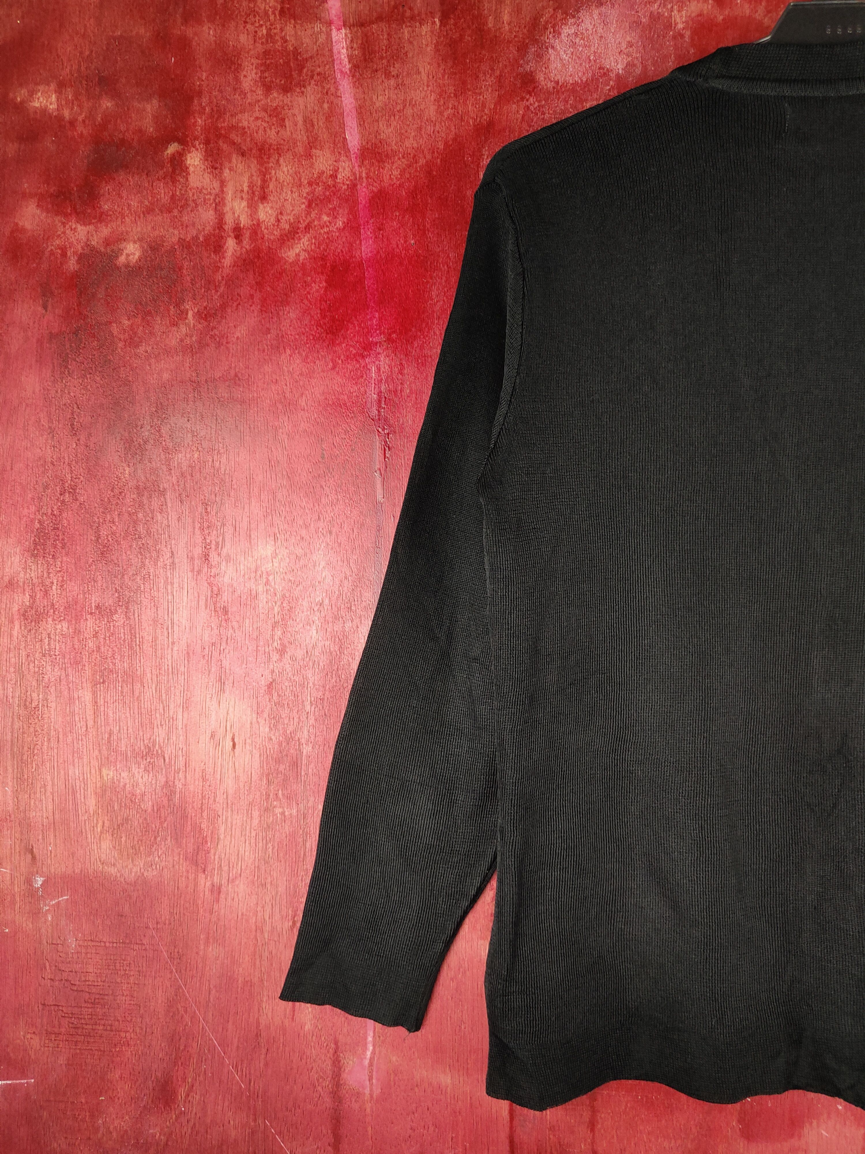 Japanese Brand × Vintage Japanese Brand vintage Black Knitwear Cardigan #S1128 Size S / US 4 / IT 40 - 8 Thumbnail