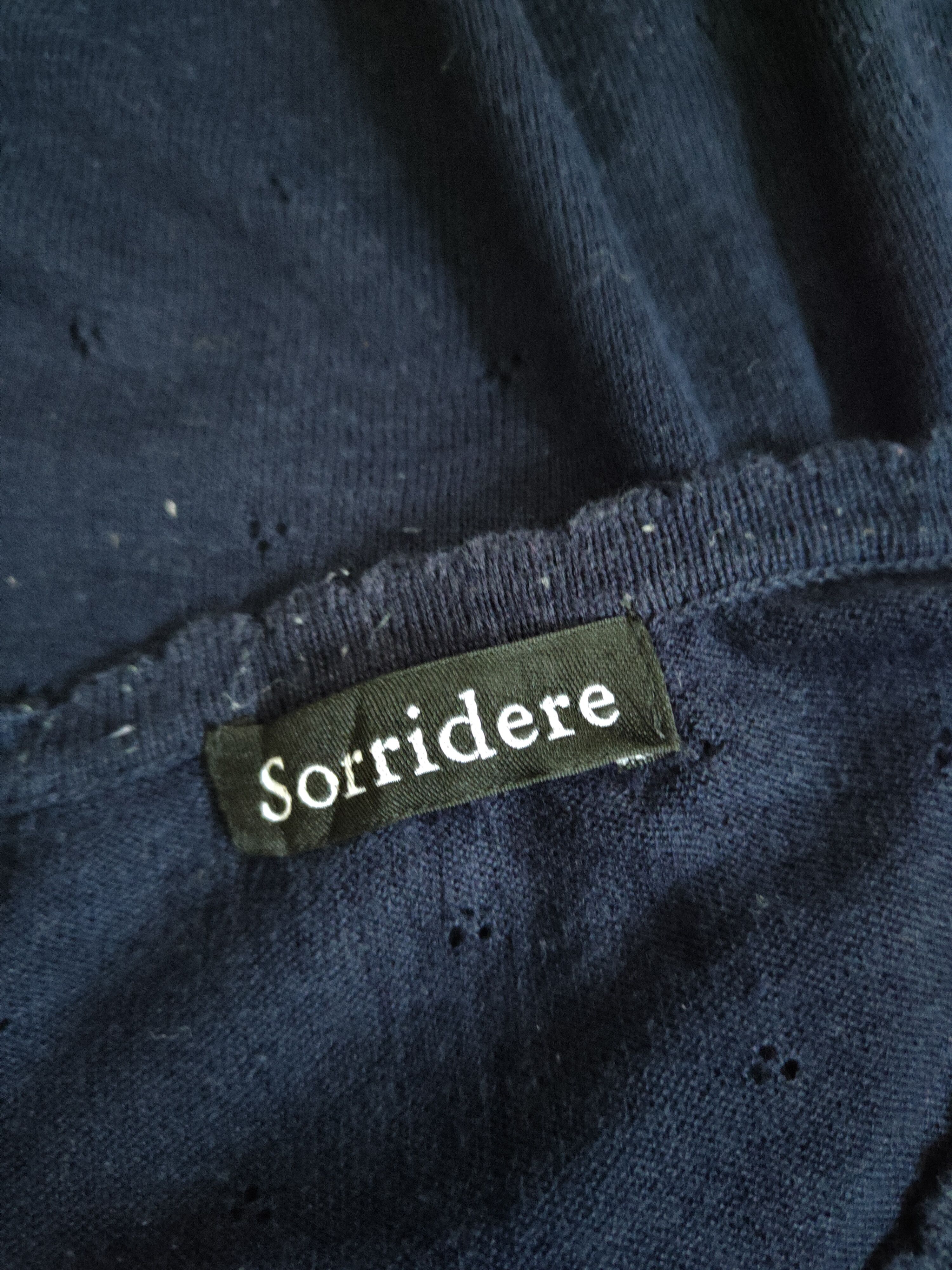 Japanese Brand Sorridere Navy Crochet Meshnet Knitwear Cardigan #S1168 Size S / US 4 / IT 40 - 12 Thumbnail