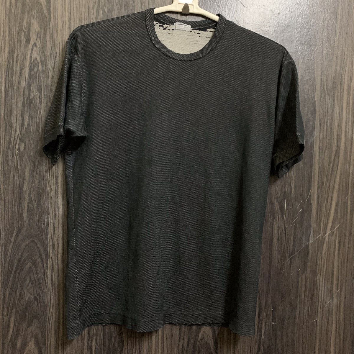 Comme des Garcons × Comme des Garcons Homme × Japanese Brand Vintage COMME des GARÇONS Mesh Black & White T Shirt Size US L / EU 52-54 / 3 - 1 Thumbnail