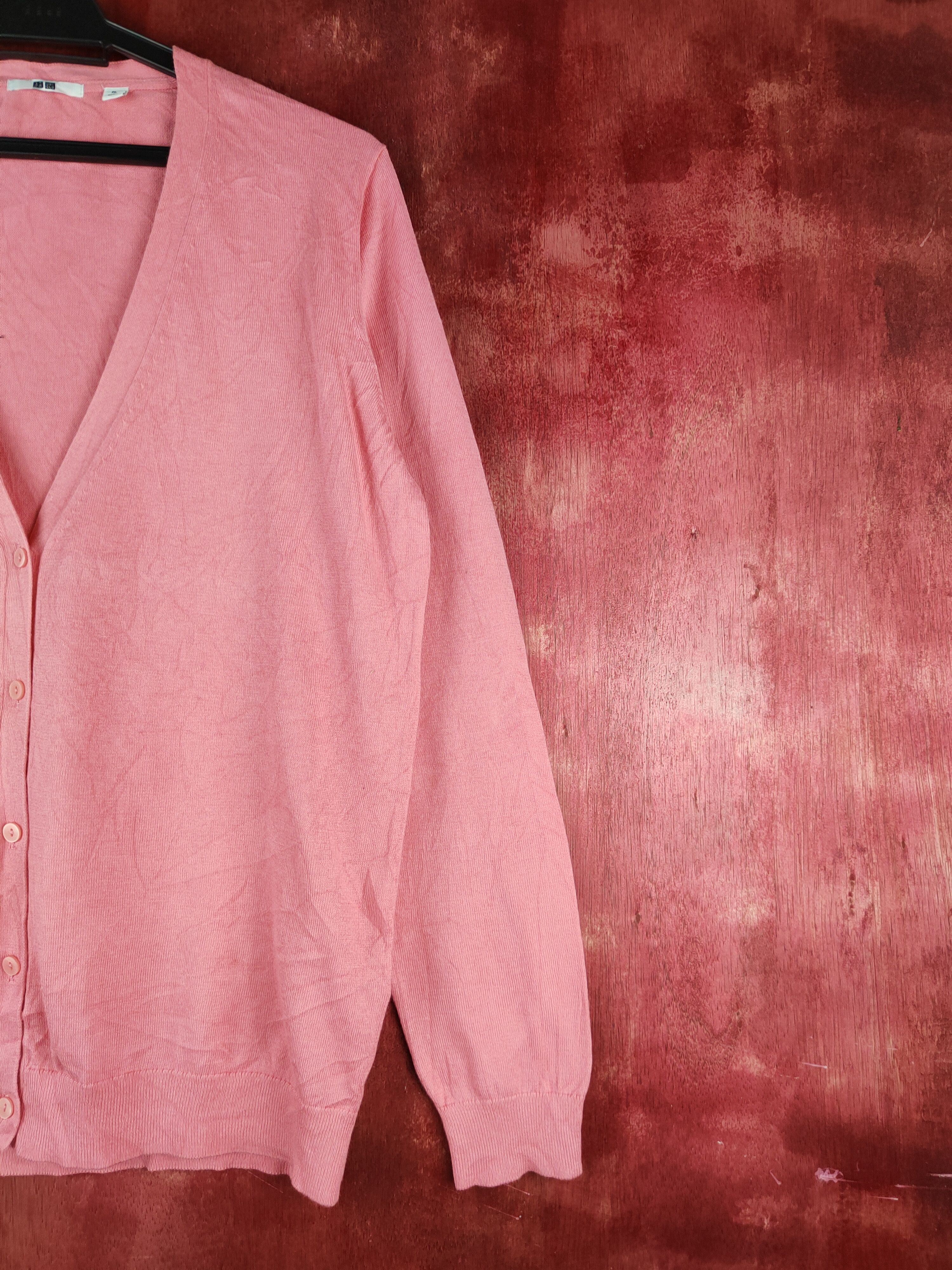 Japanese Brand × Uniqlo Uniqlo Peach Knitwear Cardigan vintage japan #S1169 Size XL / US 12-14 / IT 48-50 - 5 Thumbnail