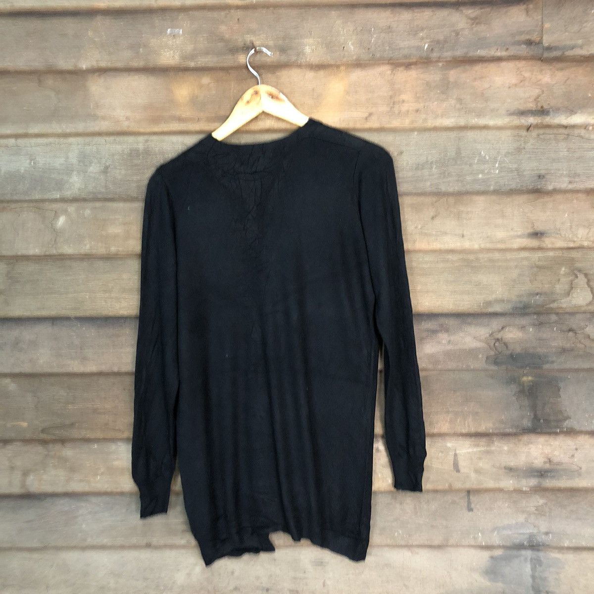 Japanese Brand Kobe Lettuee Black Cadigan Knitwear #7293 Size XL / US 12-14 / IT 48-50 - 9 Thumbnail