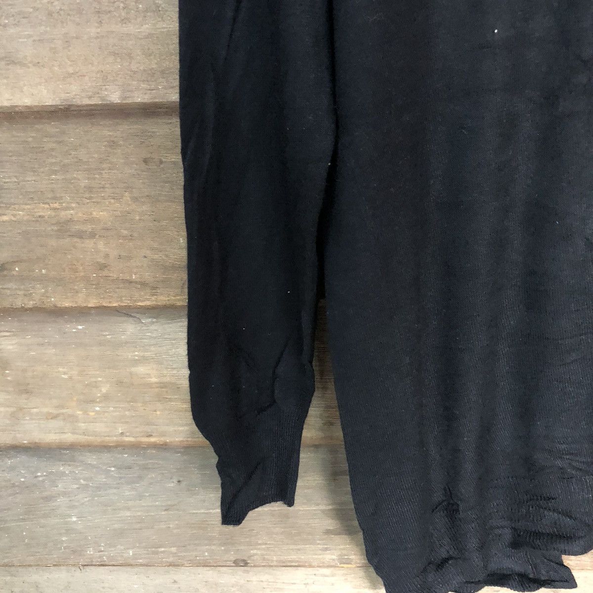 Japanese Brand Kobe Lettuee Black Cadigan Knitwear #7293 Size XL / US 12-14 / IT 48-50 - 10 Thumbnail