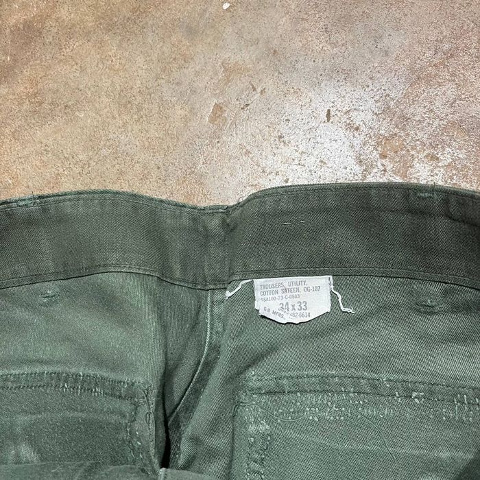 Vintage Vintage 60s 70s OG-107 Green Military Fatigue Pants 32x32 | Grailed