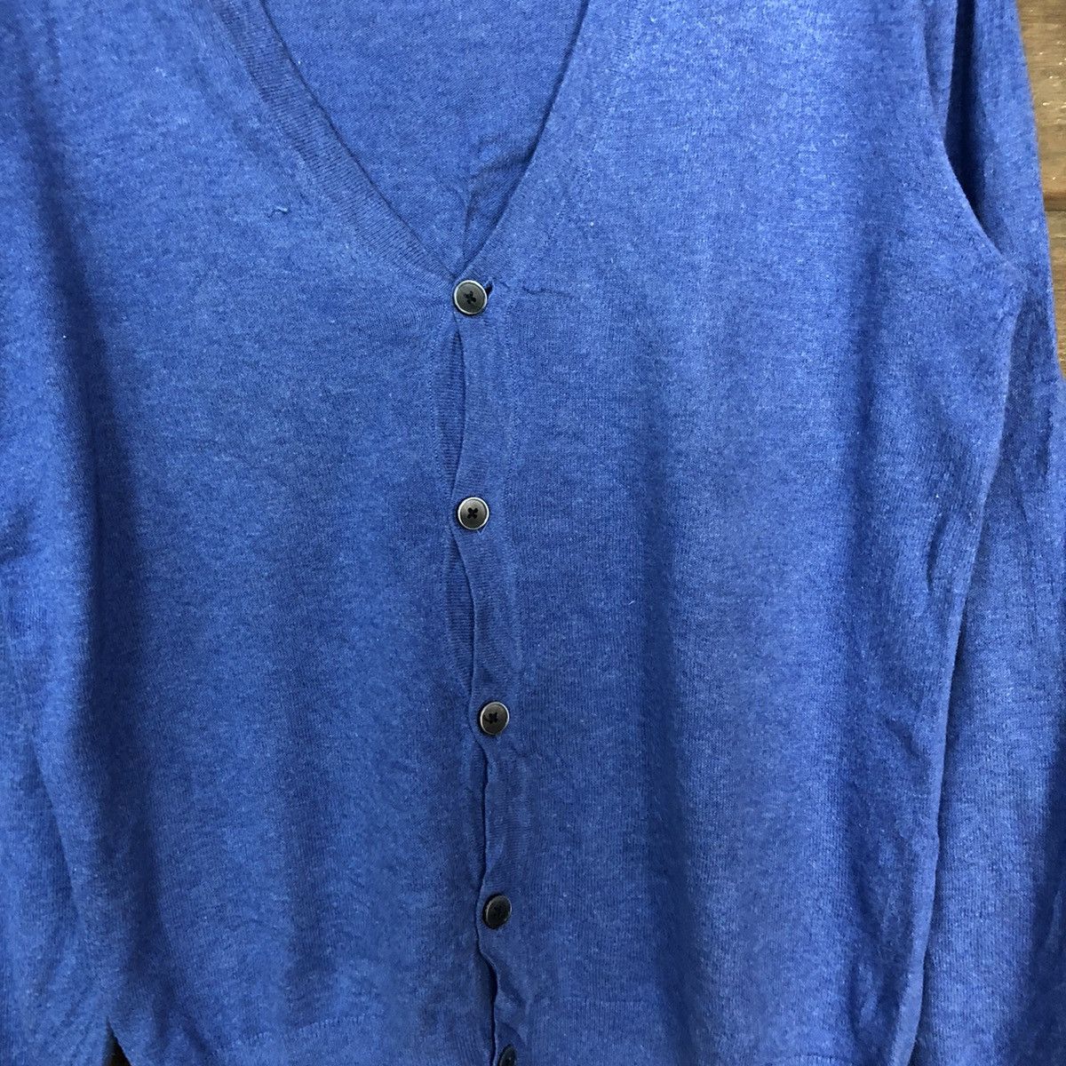 Homespun Knitwear Uniqlo Blue Cardigan Knitwear vintage japan #7291 Size M / US 6-8 / IT 42-44 - 5 Thumbnail
