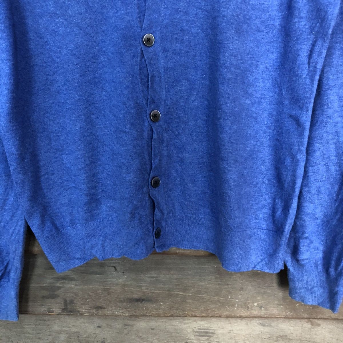 Homespun Knitwear Uniqlo Blue Cardigan Knitwear vintage japan #7291 Size M / US 6-8 / IT 42-44 - 6 Thumbnail