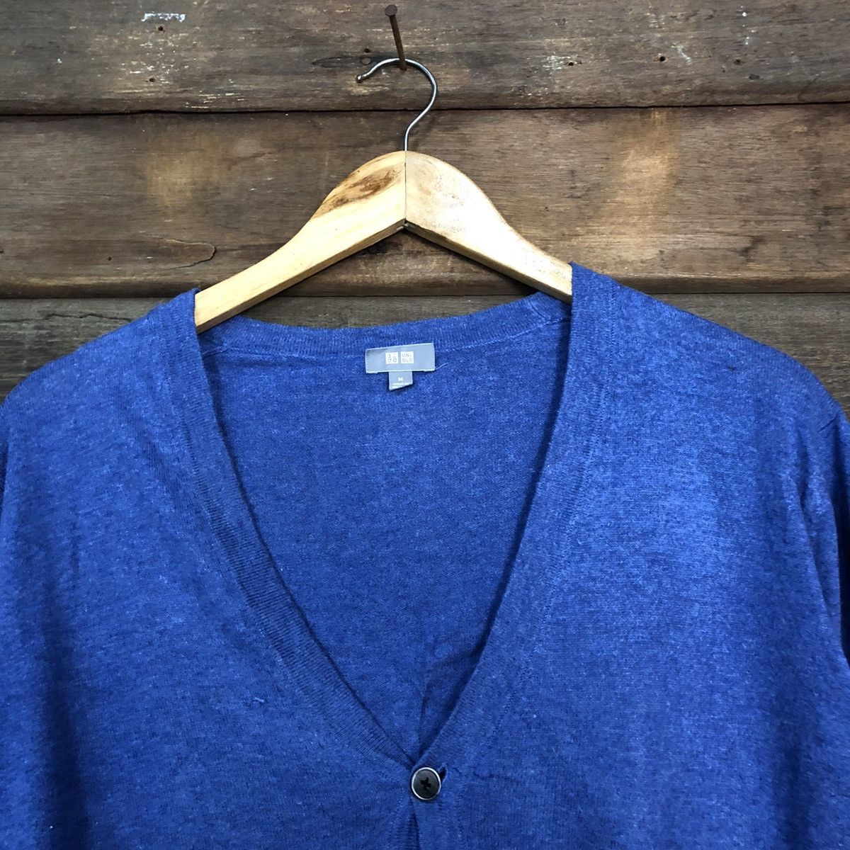Homespun Knitwear Uniqlo Blue Cardigan Knitwear vintage japan #7291 Size M / US 6-8 / IT 42-44 - 4 Thumbnail