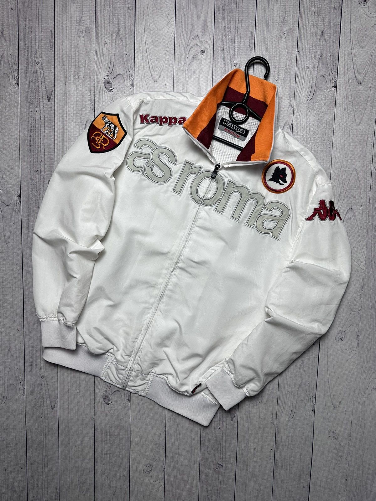 Kappa × Vintage AS Roma Kappa Training Jacket | Grailed