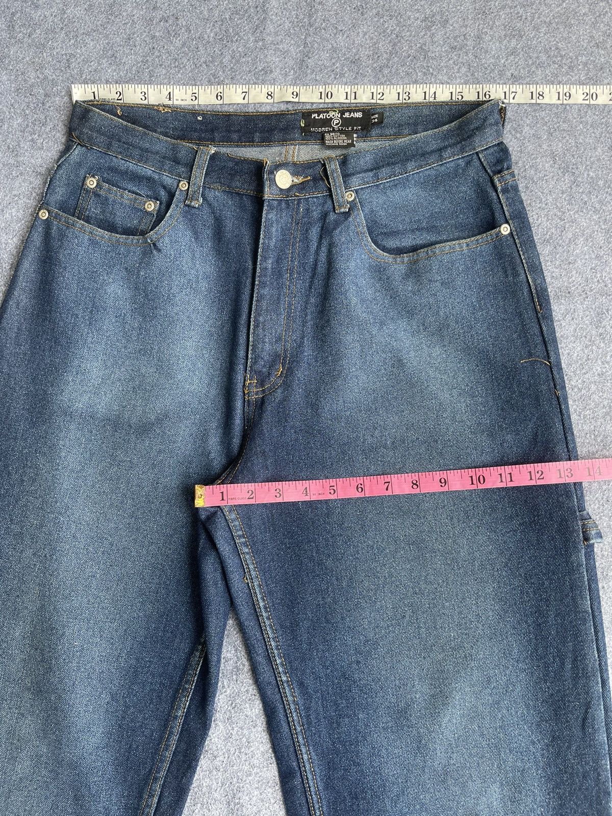 Jean Rare🔥Platoon Baggy Loose Fit Jeans Size US 33 - 10 Thumbnail