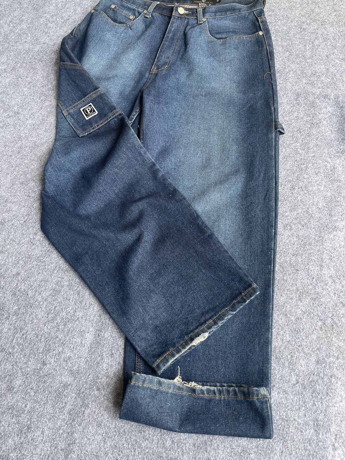 Jean Rare🔥Platoon Baggy Loose Fit Jeans Size US 33 - 3 Thumbnail
