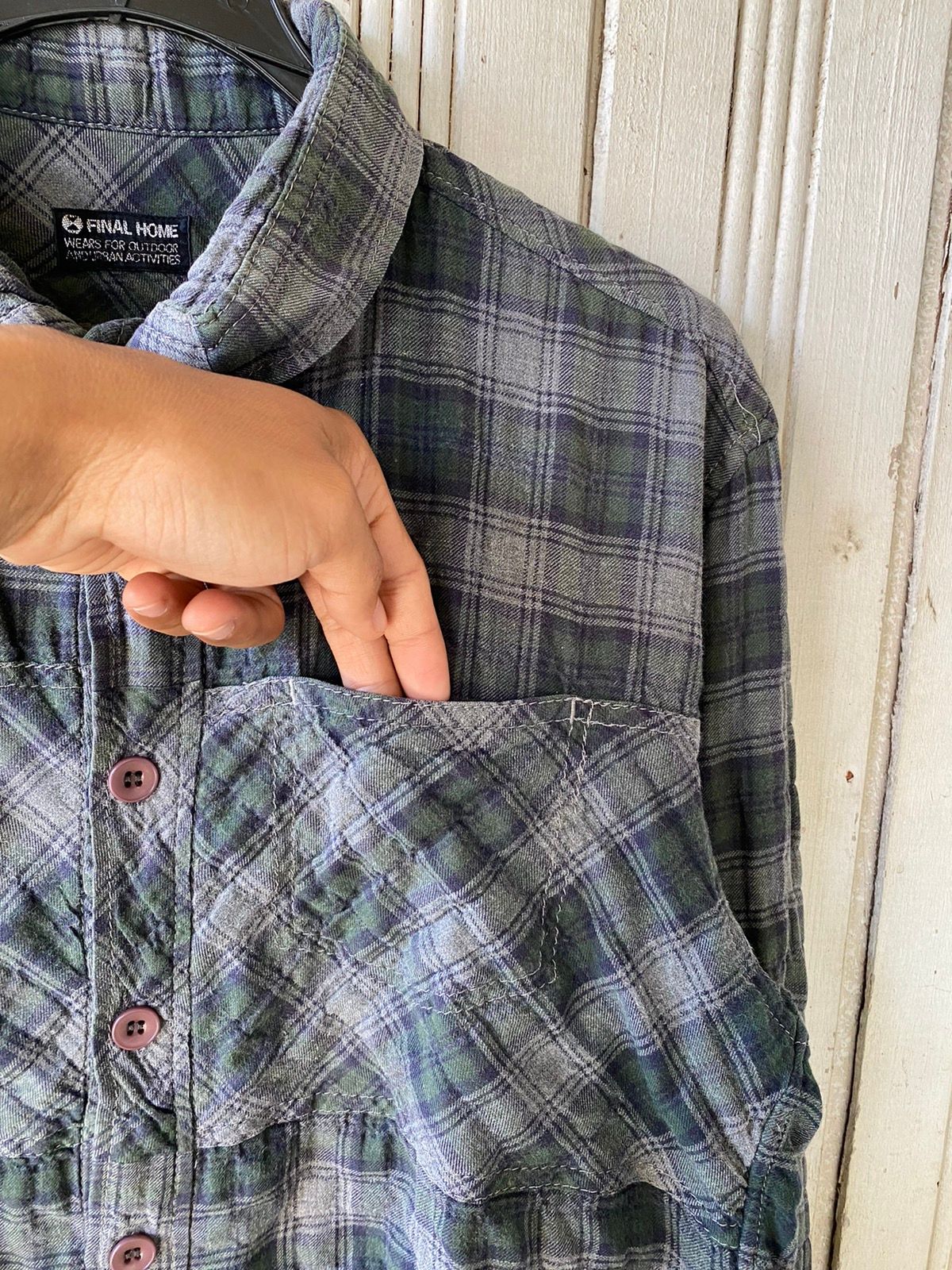 Vintage Vintage Final Home Flannel Shirt Button Ups Size US S / EU 44-46 / 1 - 8 Thumbnail